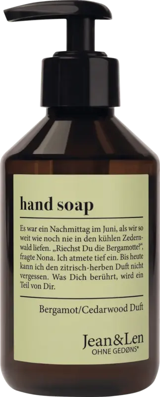 Jean&Len Flüssigseife bergamot & cedarwood