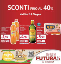 Sconti fino al 40%