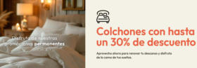 Hasta un 30% de descuento en colchones y bases