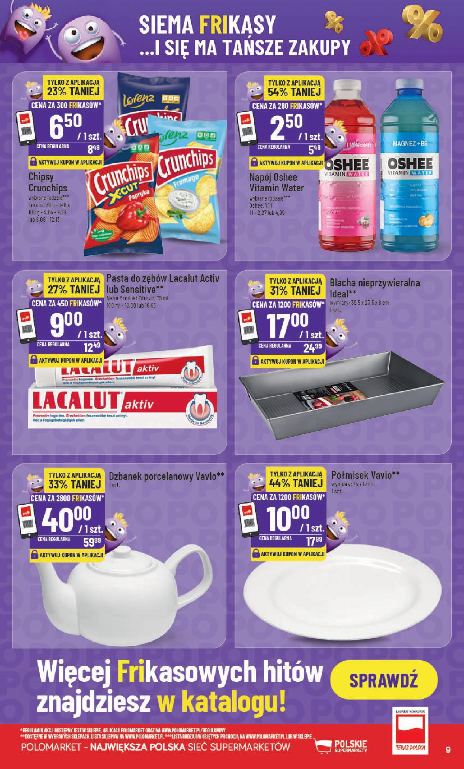 POLOmarket gazetka od jutra (11.06.2025) | Nowa PDF | Strona: 9 | Produkty: Dzbanek, Chipsy, Papryka, Pasta do zębów POLOmarket gazetka od jutra (11.06.2025) - Nowa PDF | Strona: 9 | Produkty: Dzbanek, Chipsy, Papryka, Pasta do zębów