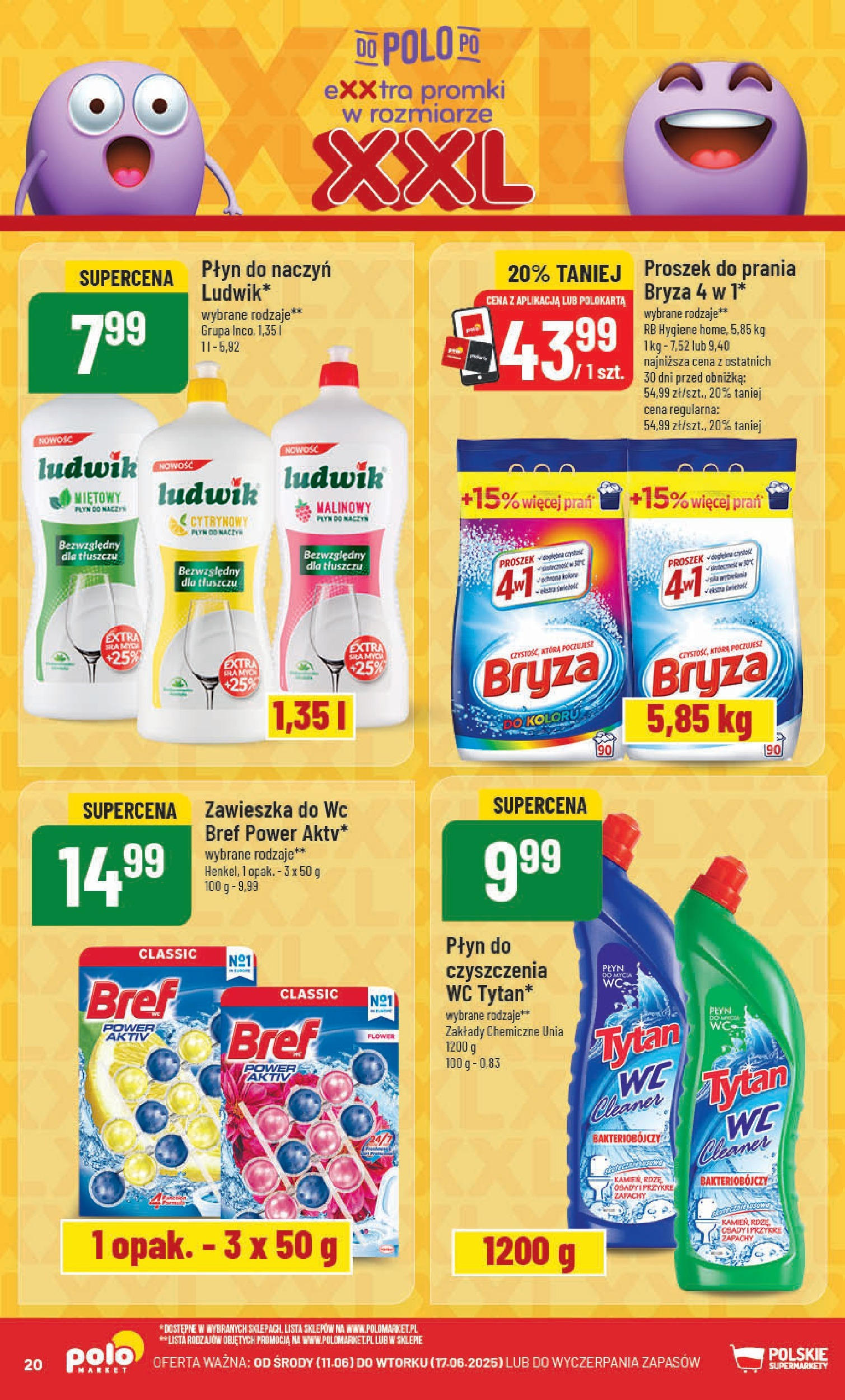 POLOmarket gazetka od jutra (11.06.2025) | Nowa PDF | Strona: 20 | Produkty: Cleaner, Proszek do prania, Detergent POLOmarket gazetka od jutra (11.06.2025) - Nowa PDF | Strona: 20 | Produkty: Cleaner, Proszek do prania, Detergent
