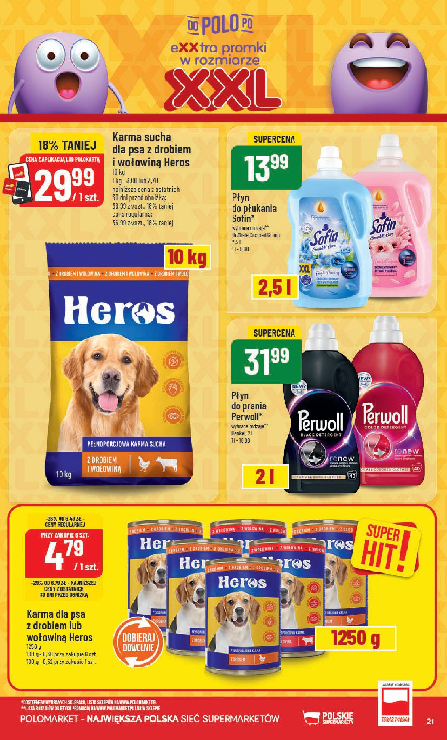 POLOmarket gazetka od jutra (11.06.2025) | Nowa PDF | Strona: 21 | Produkty: Płyn do prania Perwoll, Karma dla psa, Wołowina, Detergent POLOmarket gazetka od jutra (11.06.2025) - Nowa PDF | Strona: 21 | Produkty: Płyn do prania Perwoll, Karma dla psa, Wołowina, Detergent