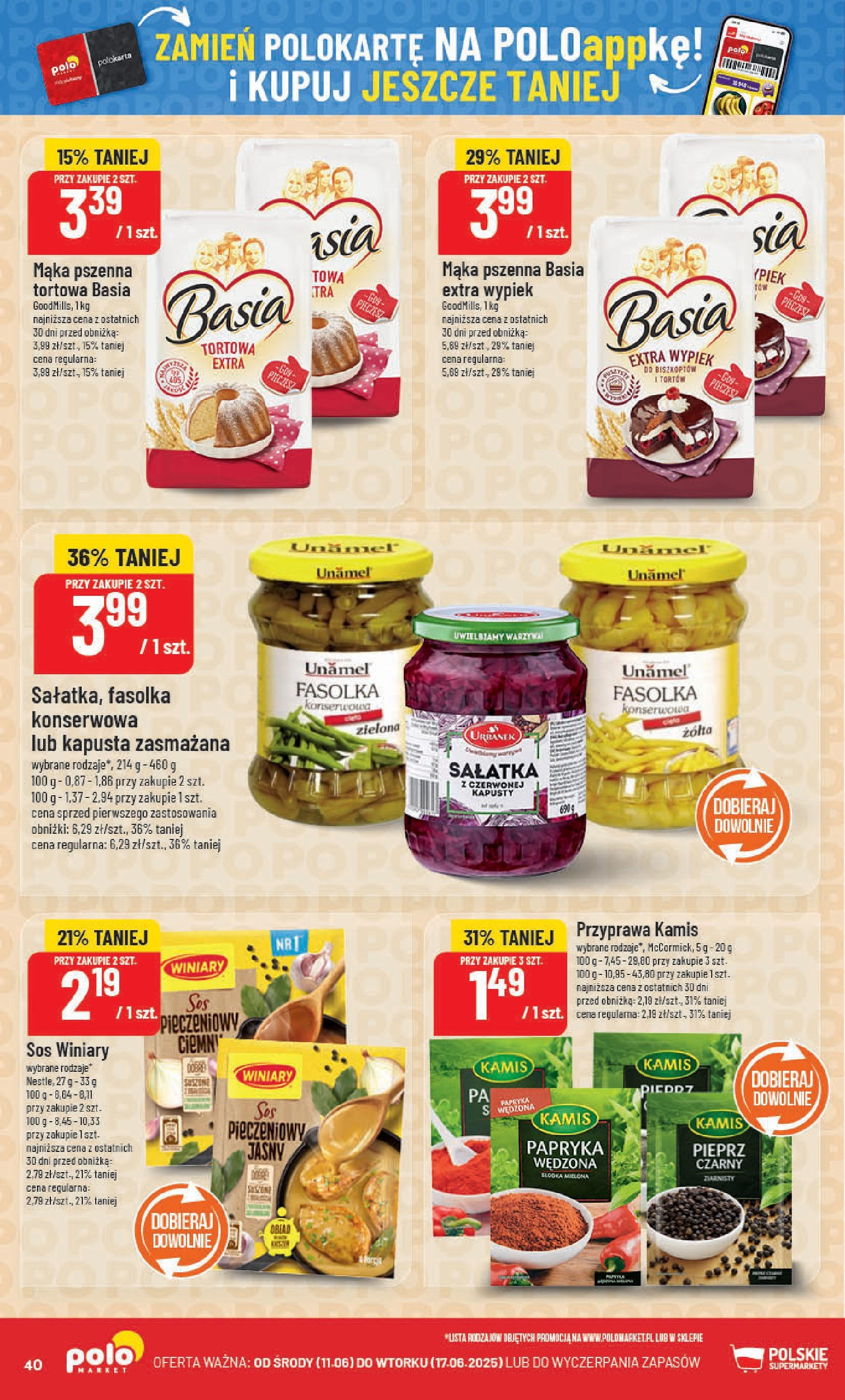 POLOmarket gazetka od jutra (11.06.2025) | Nowa PDF | Strona: 40 | Produkty: Kapusta, Papryka, Papryka wędzona, Pieprz POLOmarket gazetka od jutra (11.06.2025) - Nowa PDF | Strona: 40 | Produkty: Kapusta, Papryka, Papryka wędzona, Pieprz