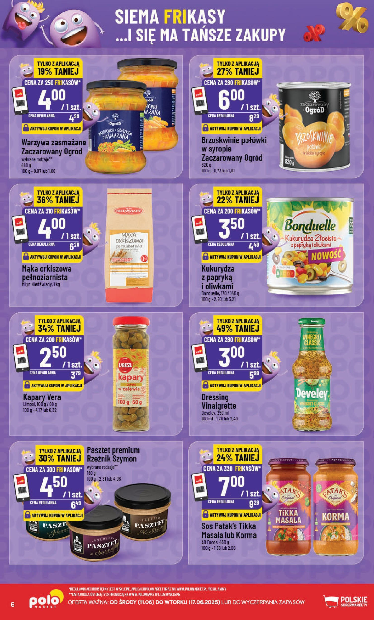 POLOmarket gazetka od jutra (11.06.2025) - Nowa PDF | Strona: 6 | Produkty: Kapary, Tikka masala, Kukurydza, Warzywa