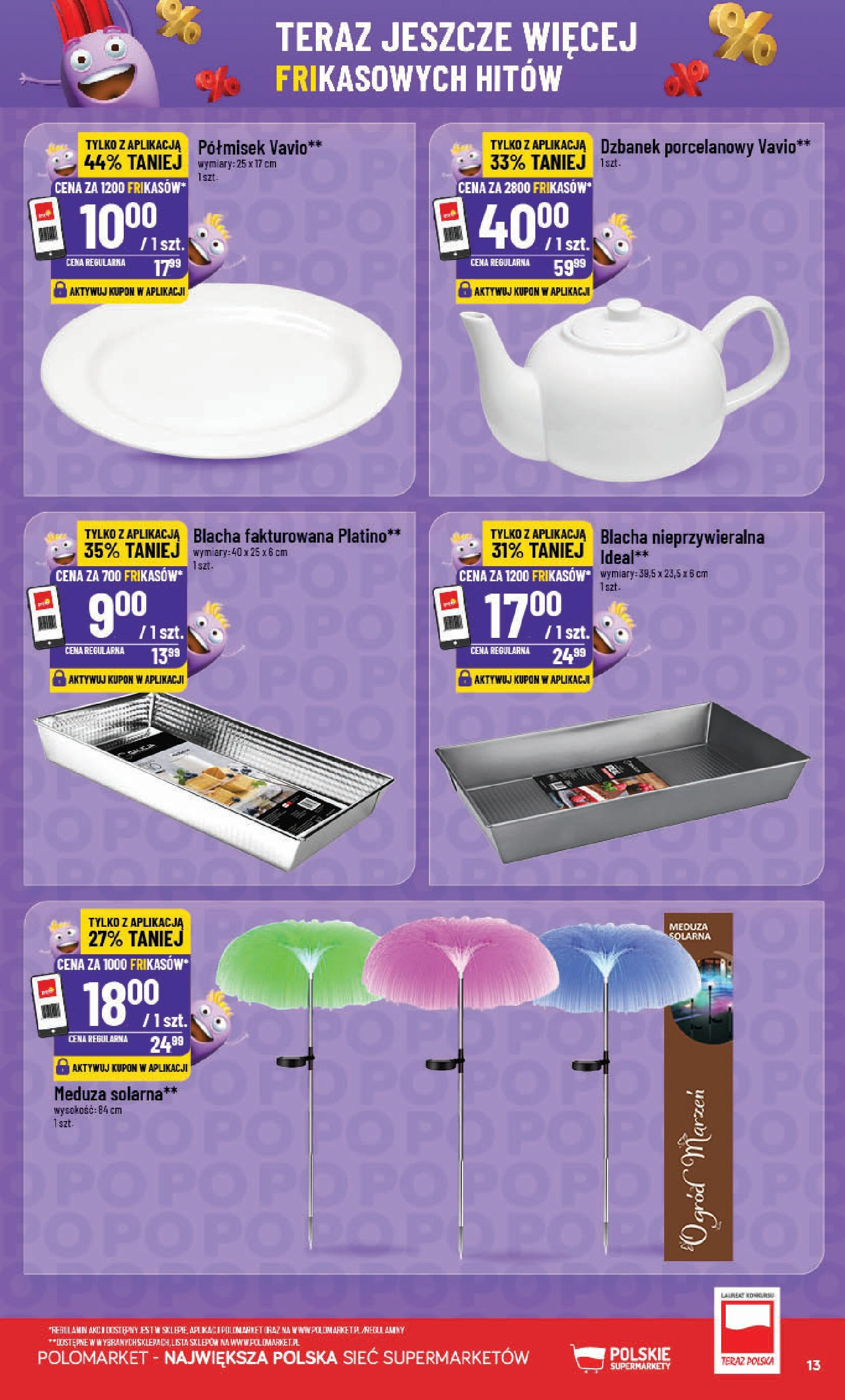 POLOmarket gazetka od jutra (11.06.2025) - Nowa PDF | Strona: 13 | Produkty: Dzbanek