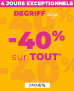 Degriff'Stock 4 jours exceptionnels - au 12.06.2025