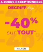 Degriff'Stock 4 jours exceptionnels - au 26.06.2025