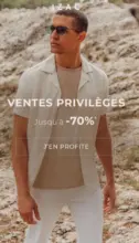 Izac Ventes Privées jusqu'à -70% - au 30.06.2025