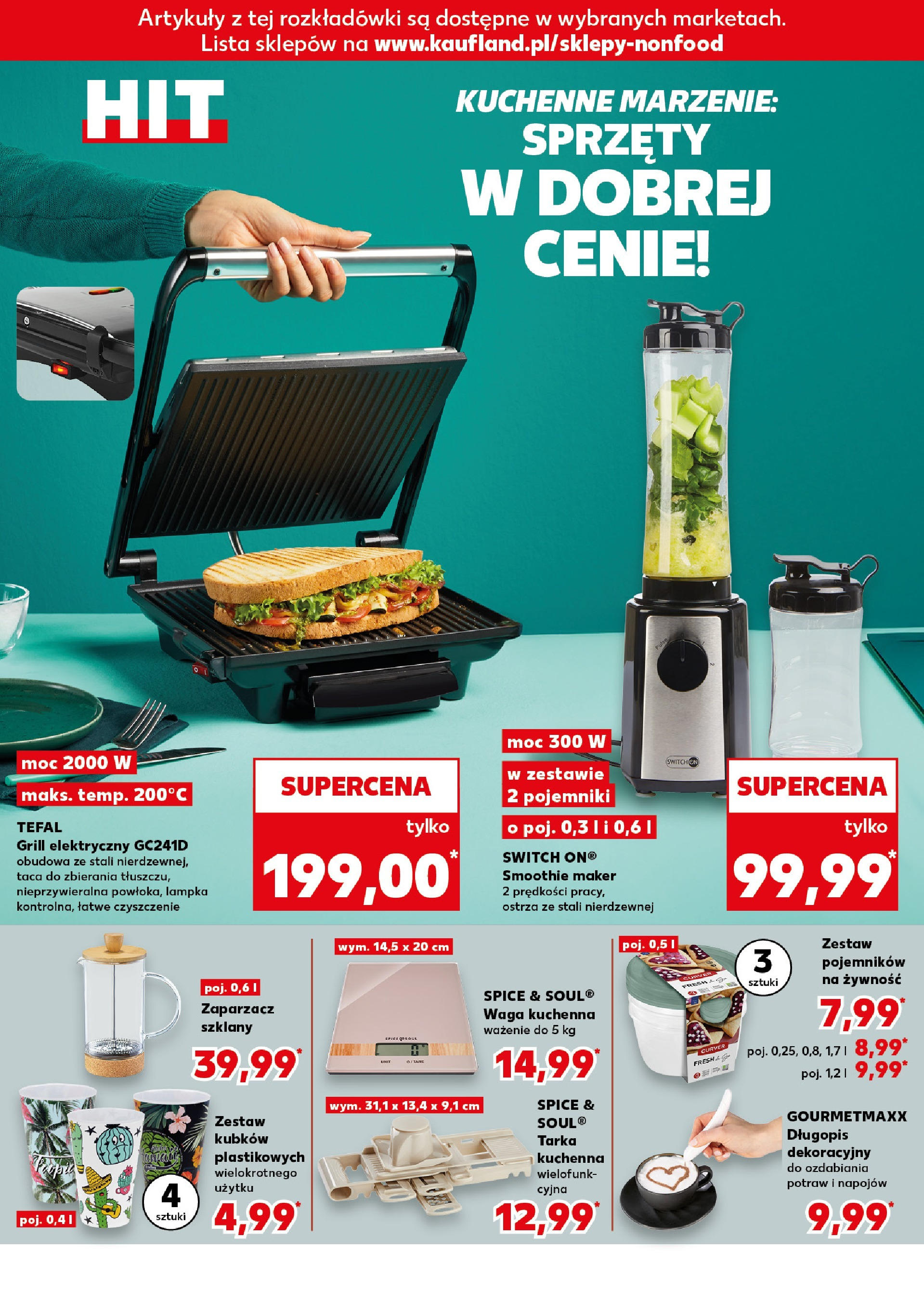 Kaufland gazetka - Mega okazje od 12.06.2025 - od jutra PDF | Strona: 6 | Produkty: Waga, Grill, Smoothie, Tefal