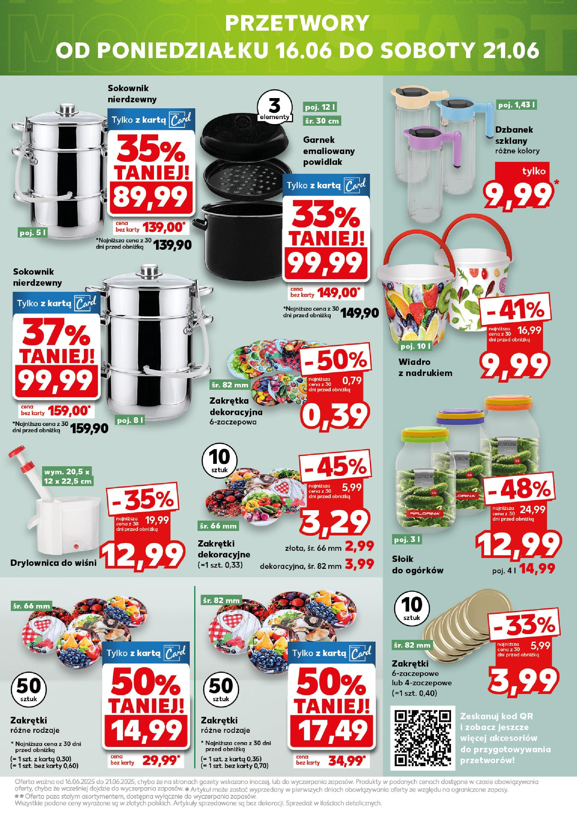 Kaufland gazetka - Mega okazje od 12.06.2025 - od jutra PDF | Strona: 17 | Produkty: Karta, Dzbanek, Garnek, Sokownik