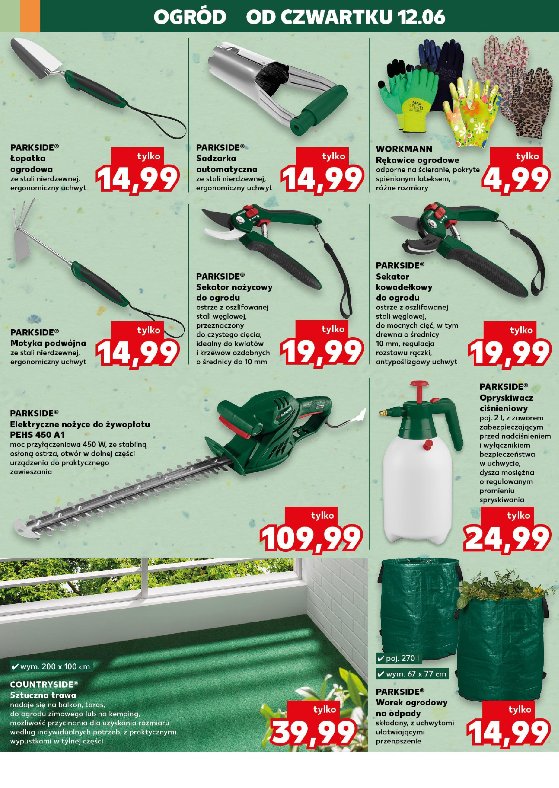Kaufland gazetka - Mega okazje od 12.06.2025 - od jutra PDF | Strona: 20 | Produkty: Opryskiwacz, Sekator, Nożyce do żywopłotu
