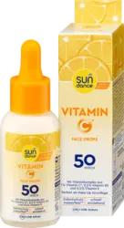 SUNDANCE Sonnenfluid Gesicht drops mit Vitamin C, LSF 50