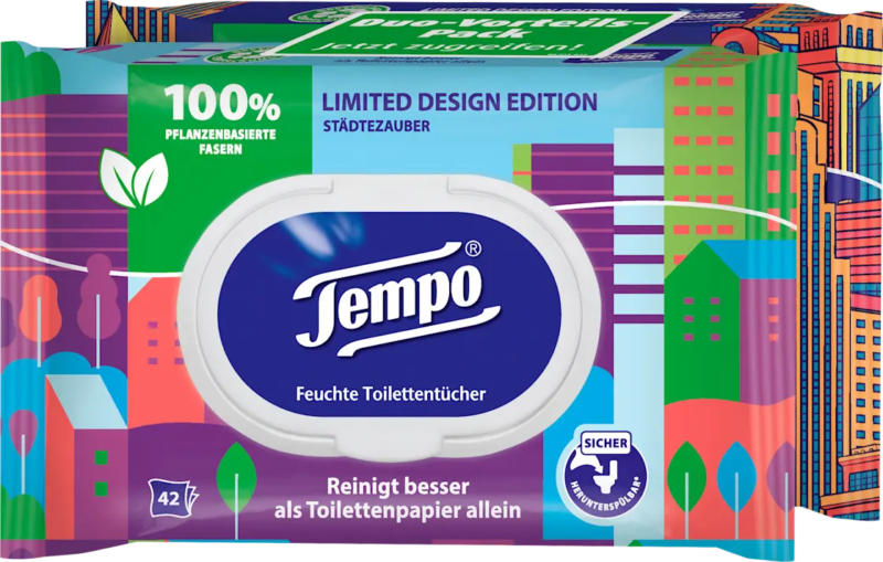 Tempo Feuchtes Toilettenpapier sanft & frisch (2x42 St)