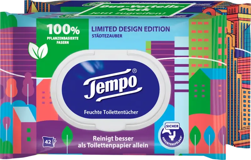 Tempo Feuchtes Toilettenpapier sanft & frisch (2x42 St)