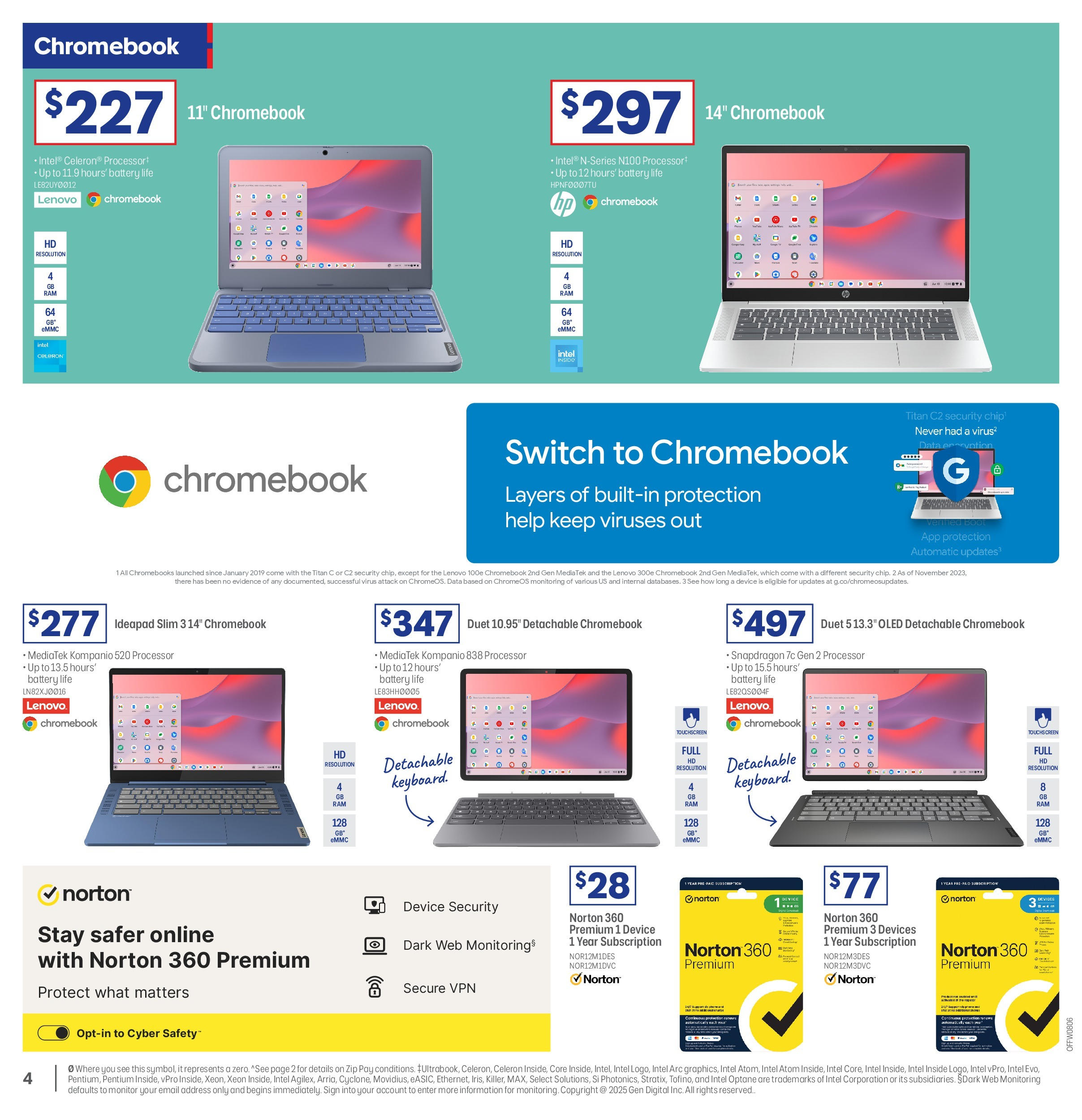 Officeworks - Officeworks EOFY. - 11/06/2025 > weekly / monthly specials | Page: 4 | Products: Battery, Digital, Device, Monitor