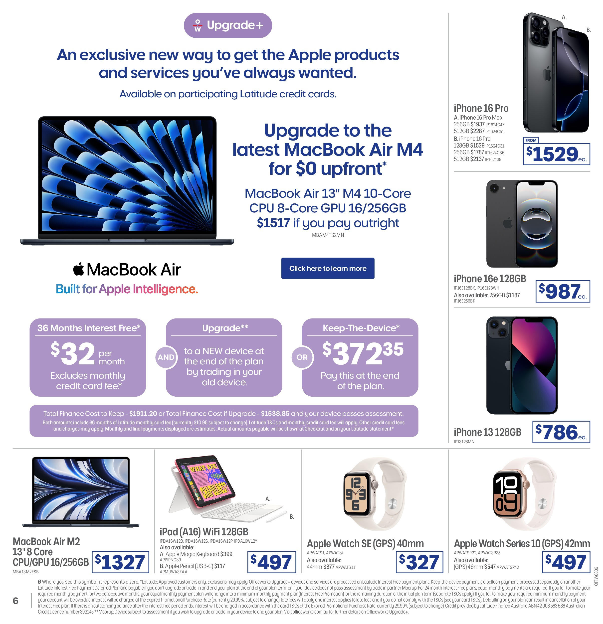 Officeworks - Officeworks EOFY. - 11/06/2025 > weekly / monthly specials | Page: 6 | Products: Device, Keyboard, Iphone, Pencil