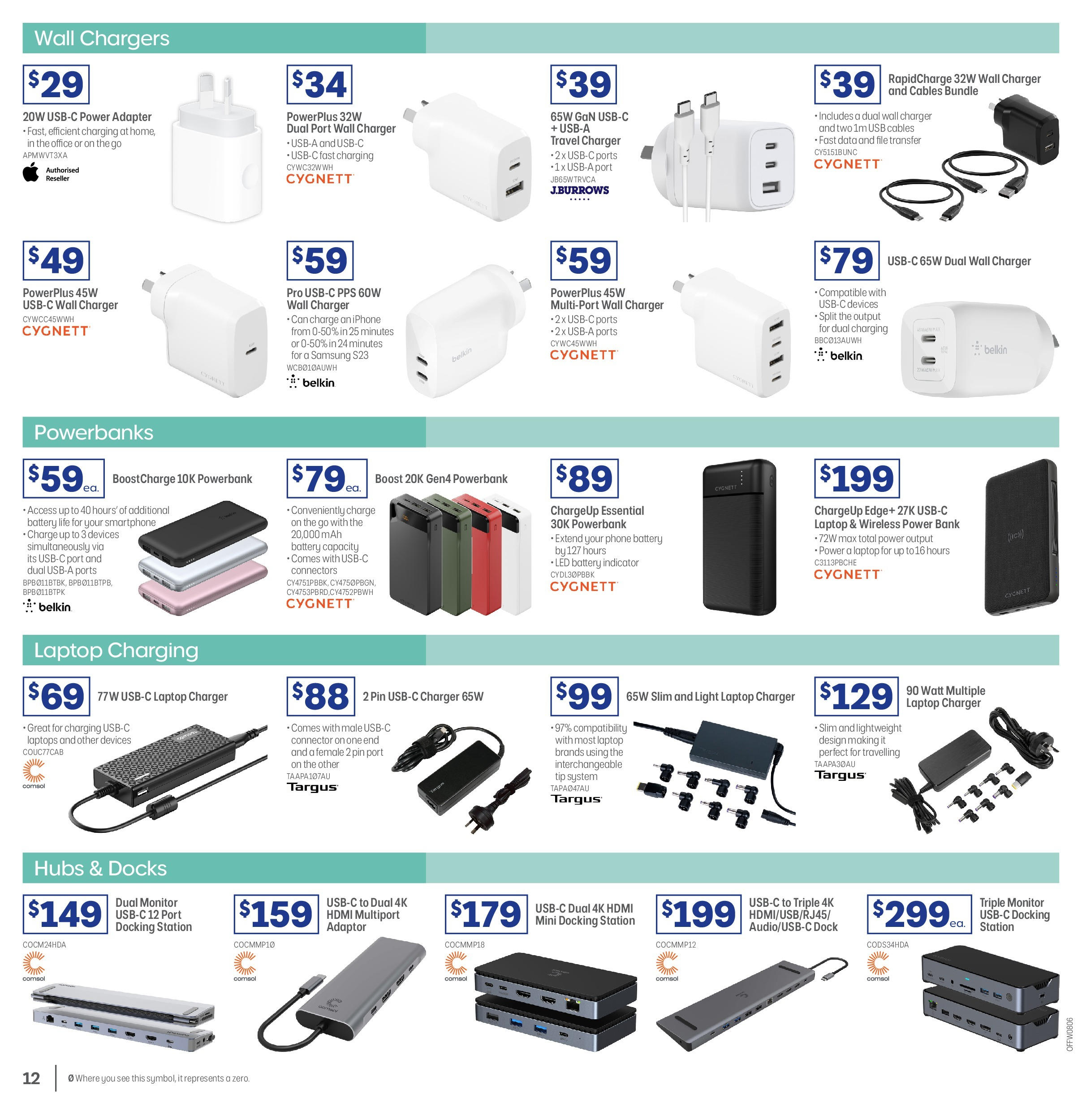 Officeworks - Officeworks EOFY. - 11/06/2025 > weekly / monthly specials | Page: 12 | Products: Battery, Phone, Monitor, Connector