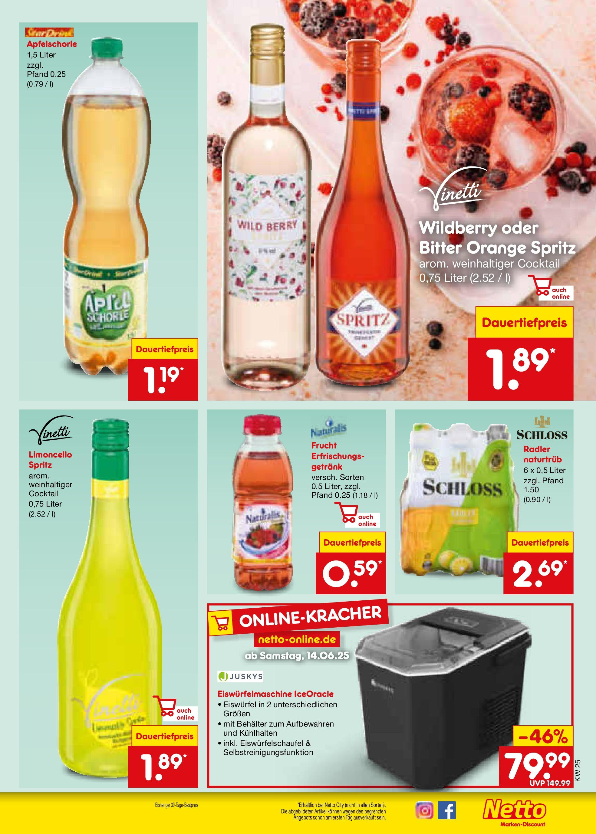 Netto Marken-Discount prospekt Schwerte-Geisecke (ab 15.06.2025) » Angebote | Seite: 21 | Produkte: Apple, Radler, Limoncello Netto Marken-Discount prospekt Schwerte-Geisecke (ab 15.06.2025) » Angebote | Seite: 21 | Produkte: Apple, Radler, Limoncello