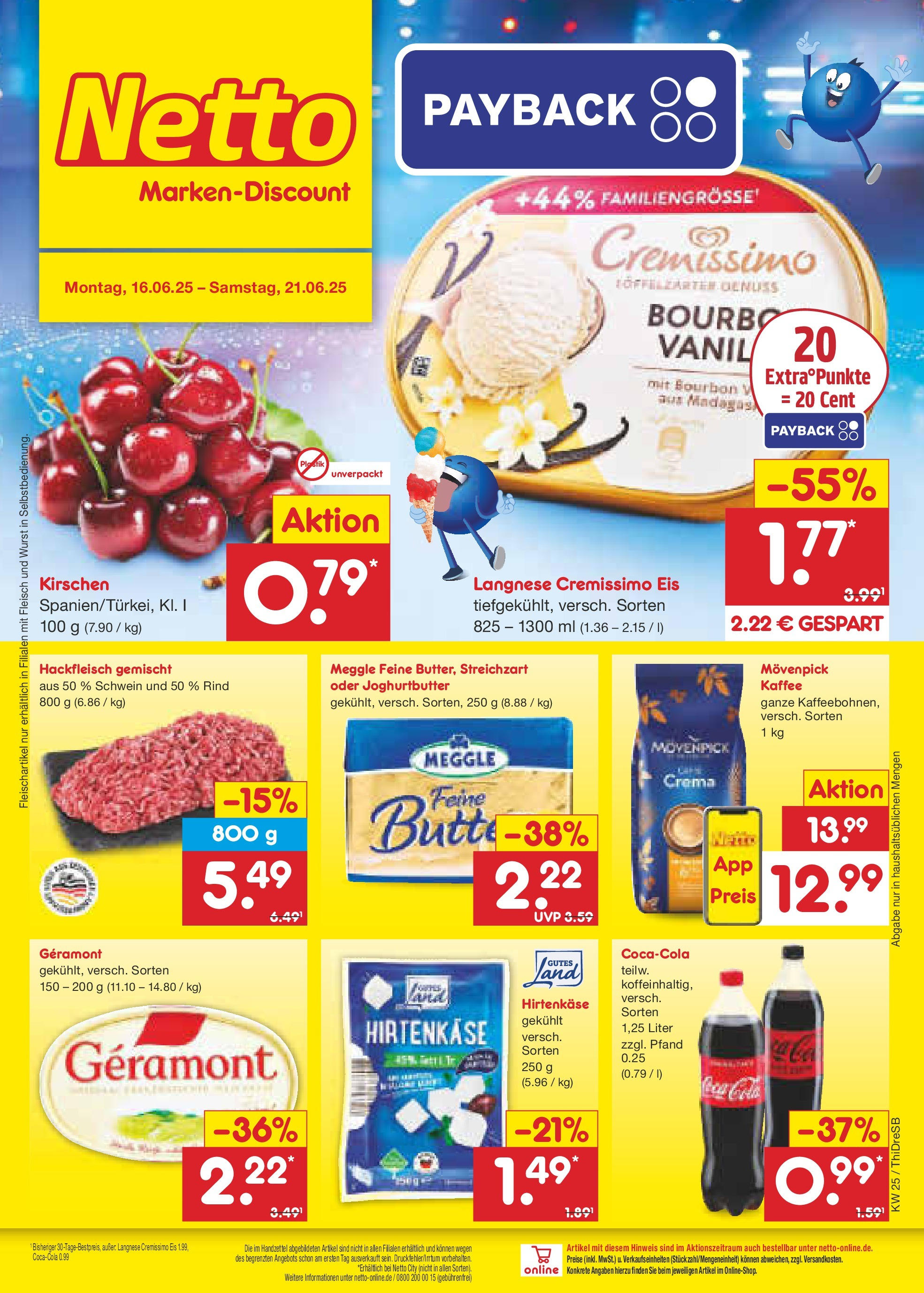 Netto Marken-Discount prospekt Dresden (ab 15.06.2025) » Angebote | Seite: 1 | Produkte: Butter, Kaffee, Bourbon, Eis Netto Marken-Discount prospekt Dresden (ab 15.06.2025) » Angebote | Seite: 1 | Produkte: Butter, Kaffee, Bourbon, Eis