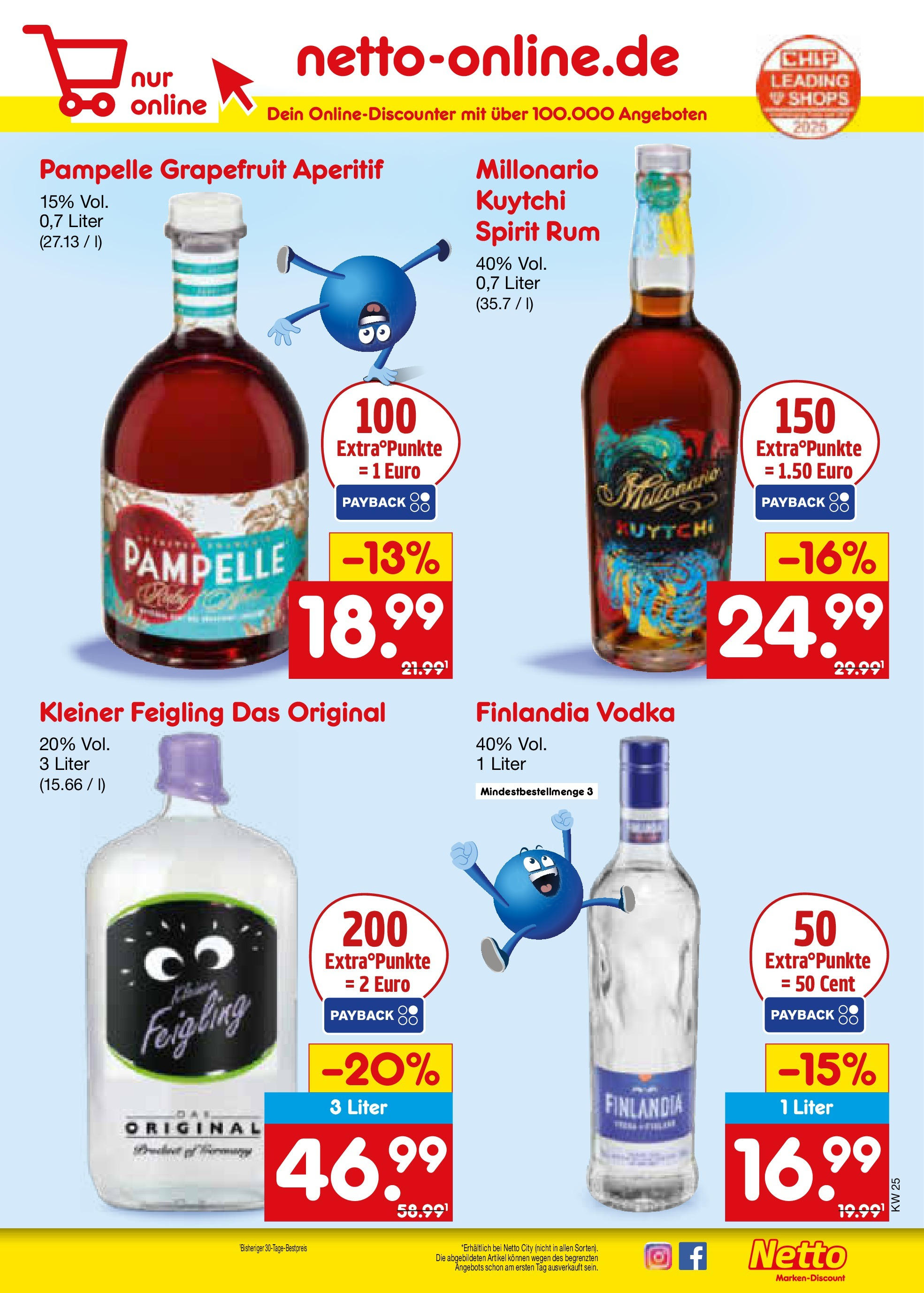 Netto Marken-Discount prospekt Schwerte-Geisecke (ab 15.06.2025) » Angebote | Seite: 29 | Produkte: Kleiner feigling, Rum, Grapefruit, Vodka Netto Marken-Discount prospekt Schwerte-Geisecke (ab 15.06.2025) » Angebote | Seite: 29 | Produkte: Kleiner feigling, Rum, Grapefruit, Vodka