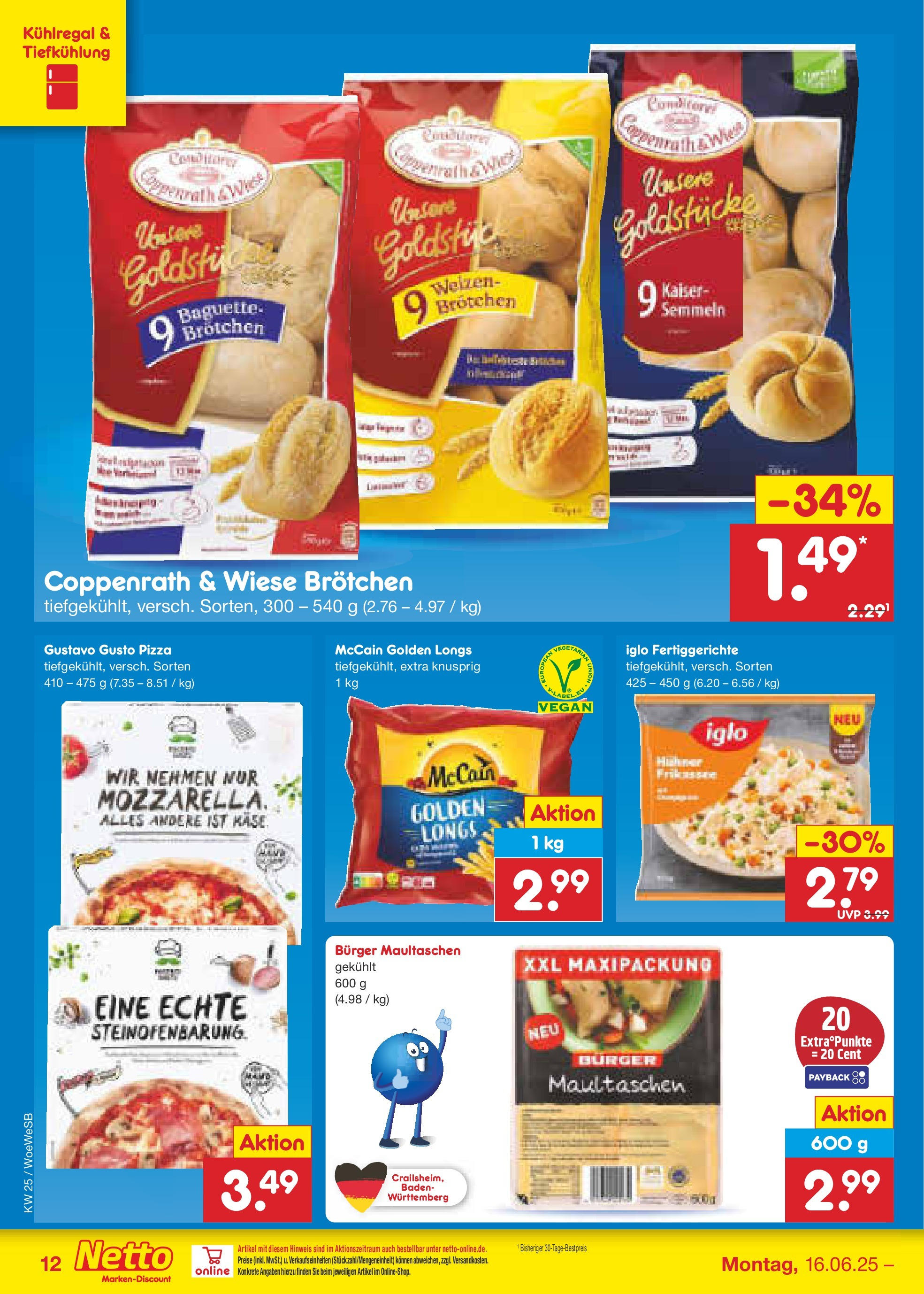 Netto Marken-Discount prospekt Katzweiler (ab 15.06.2025) » Angebote | Seite: 14 | Produkte: Gustavo gusto, McCain, Fertiggerichte, Pizza Netto Marken-Discount prospekt Katzweiler (ab 15.06.2025) » Angebote | Seite: 14 | Produkte: Gustavo gusto, McCain, Fertiggerichte, Pizza