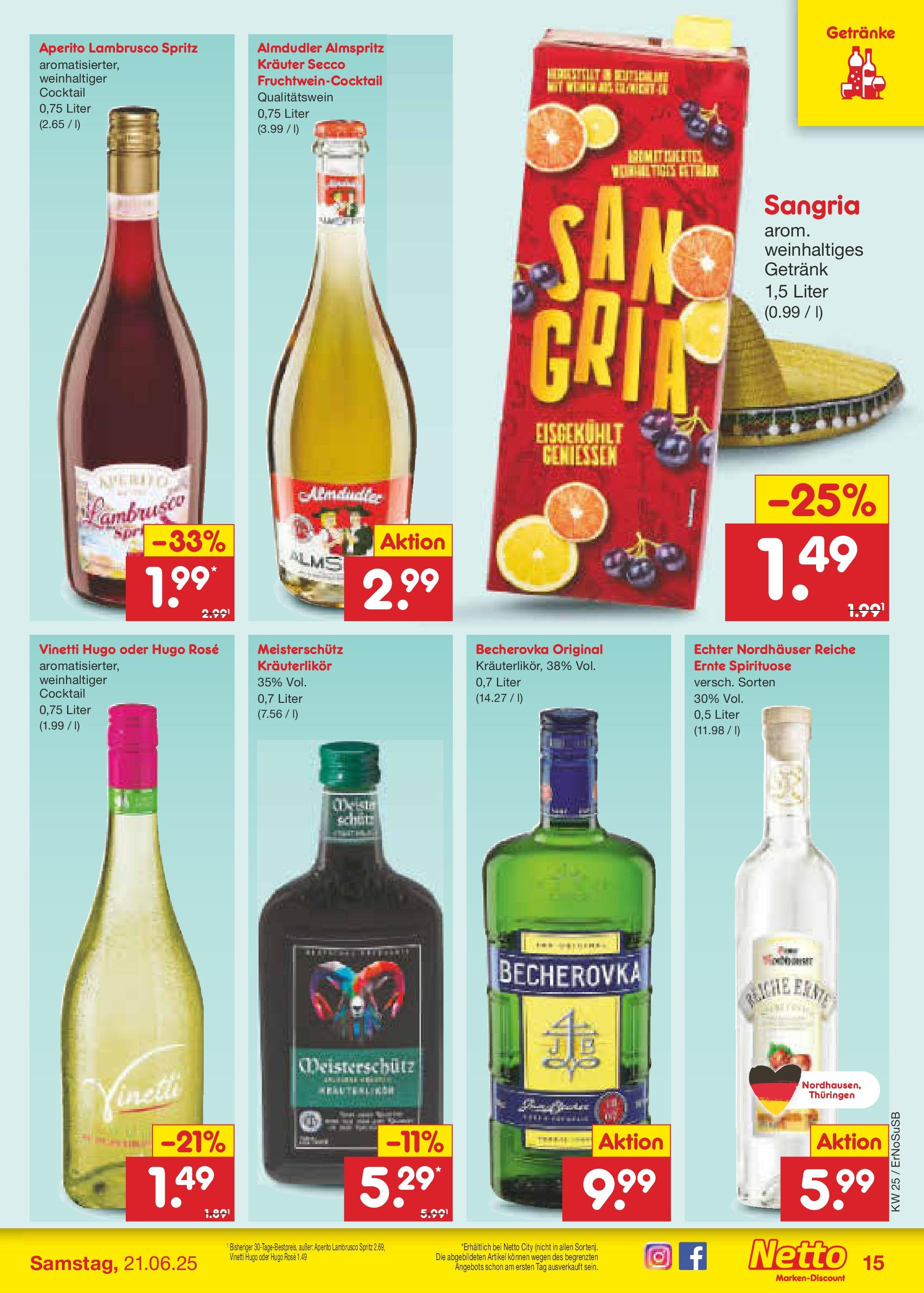 Netto Marken-Discount prospekt Elxleben (ab 15.06.2025) » Angebote | Seite: 23 | Produkte: Hugo Netto Marken-Discount prospekt Elxleben (ab 15.06.2025) » Angebote | Seite: 23 | Produkte: Hugo