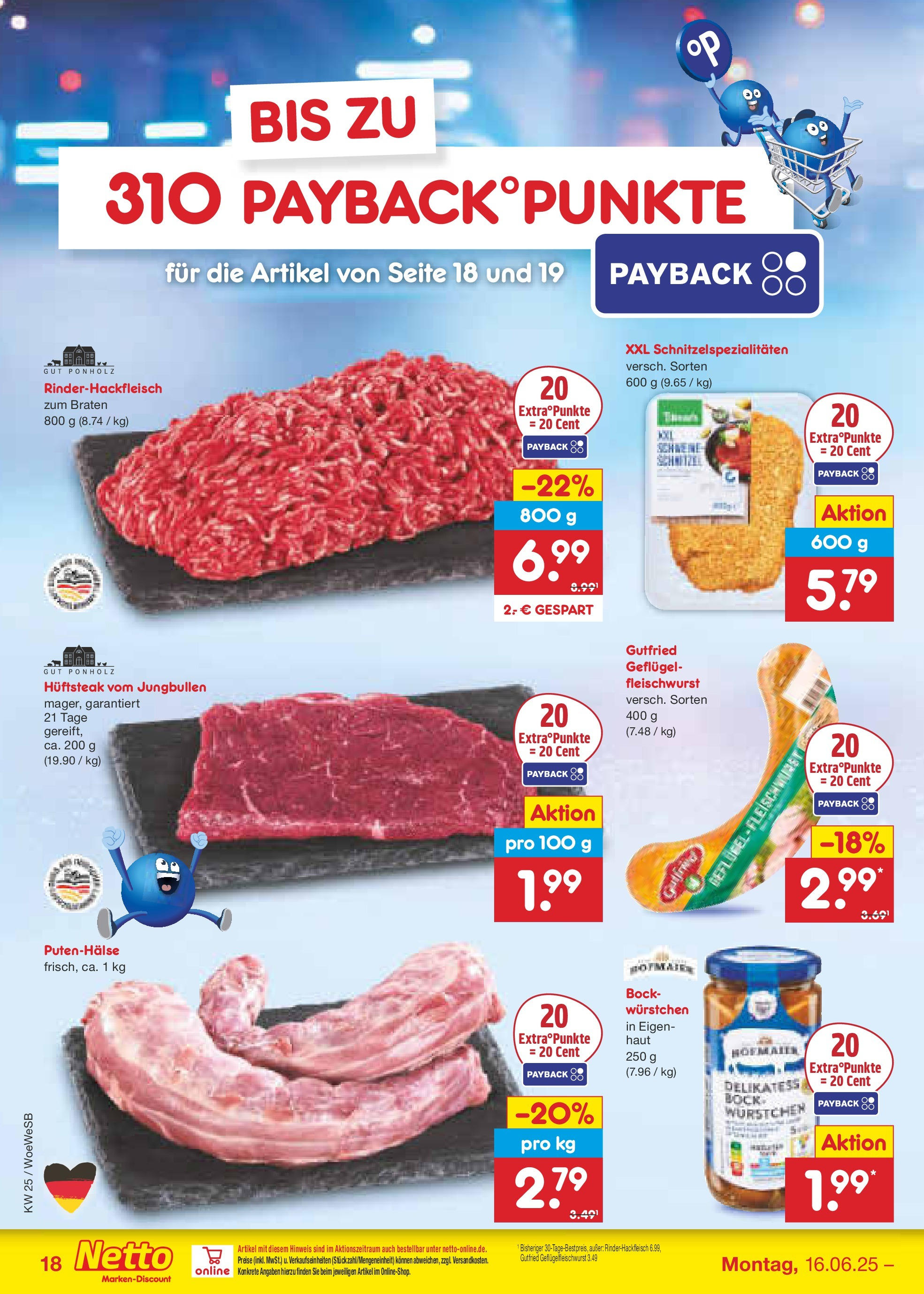 Netto Marken-Discount prospekt Katzweiler (ab 15.06.2025) » Angebote | Seite: 24 | Produkte: Bockwurst, Steak Netto Marken-Discount prospekt Katzweiler (ab 15.06.2025) » Angebote | Seite: 24 | Produkte: Bockwurst, Steak