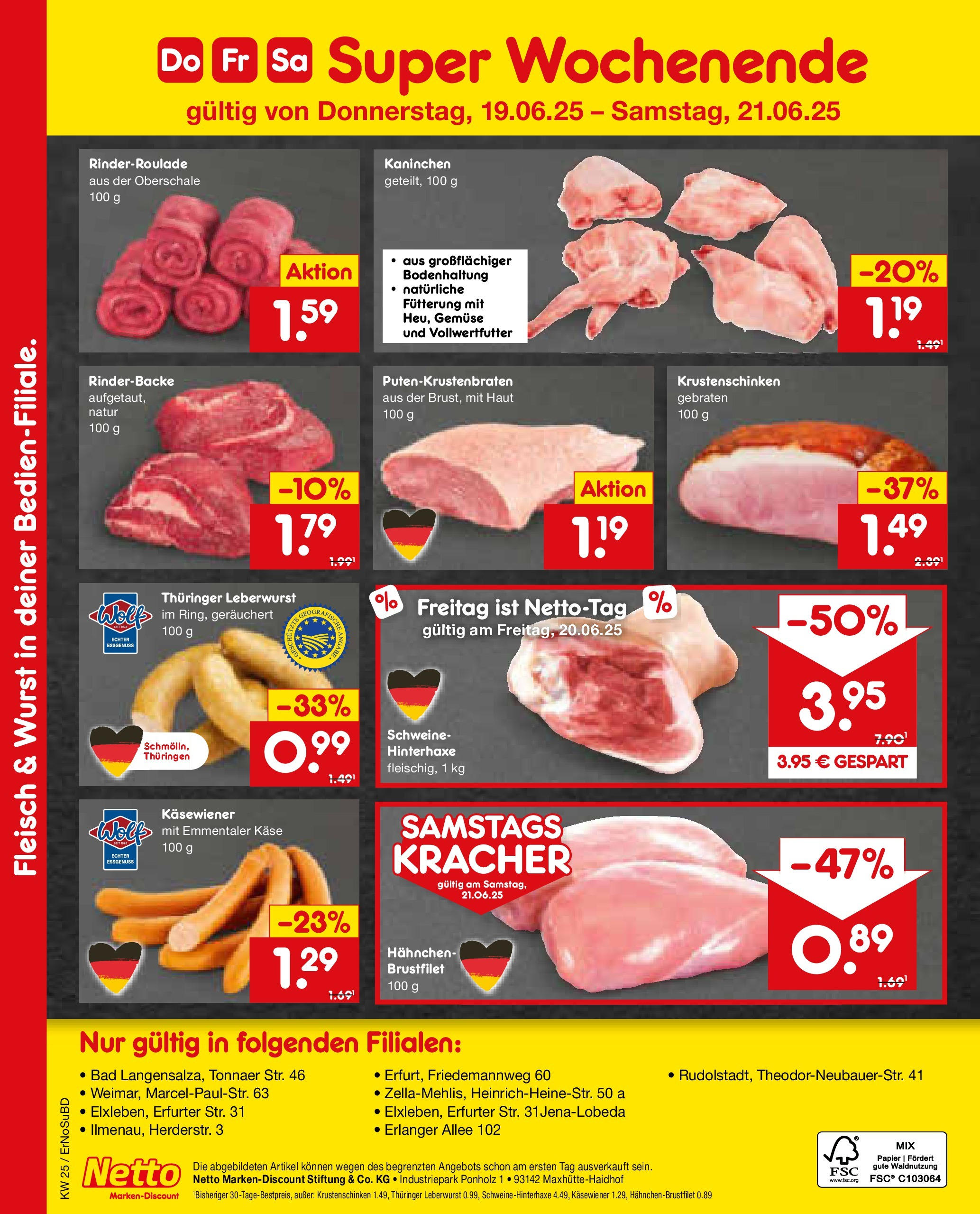 Netto Marken-Discount prospekt Elxleben (ab 15.06.2025) » Angebote | Seite: 11 | Produkte: Bad, Gemüse, Wurst, Fleisch Netto Marken-Discount prospekt Elxleben (ab 15.06.2025) » Angebote | Seite: 11 | Produkte: Bad, Gemüse, Wurst, Fleisch