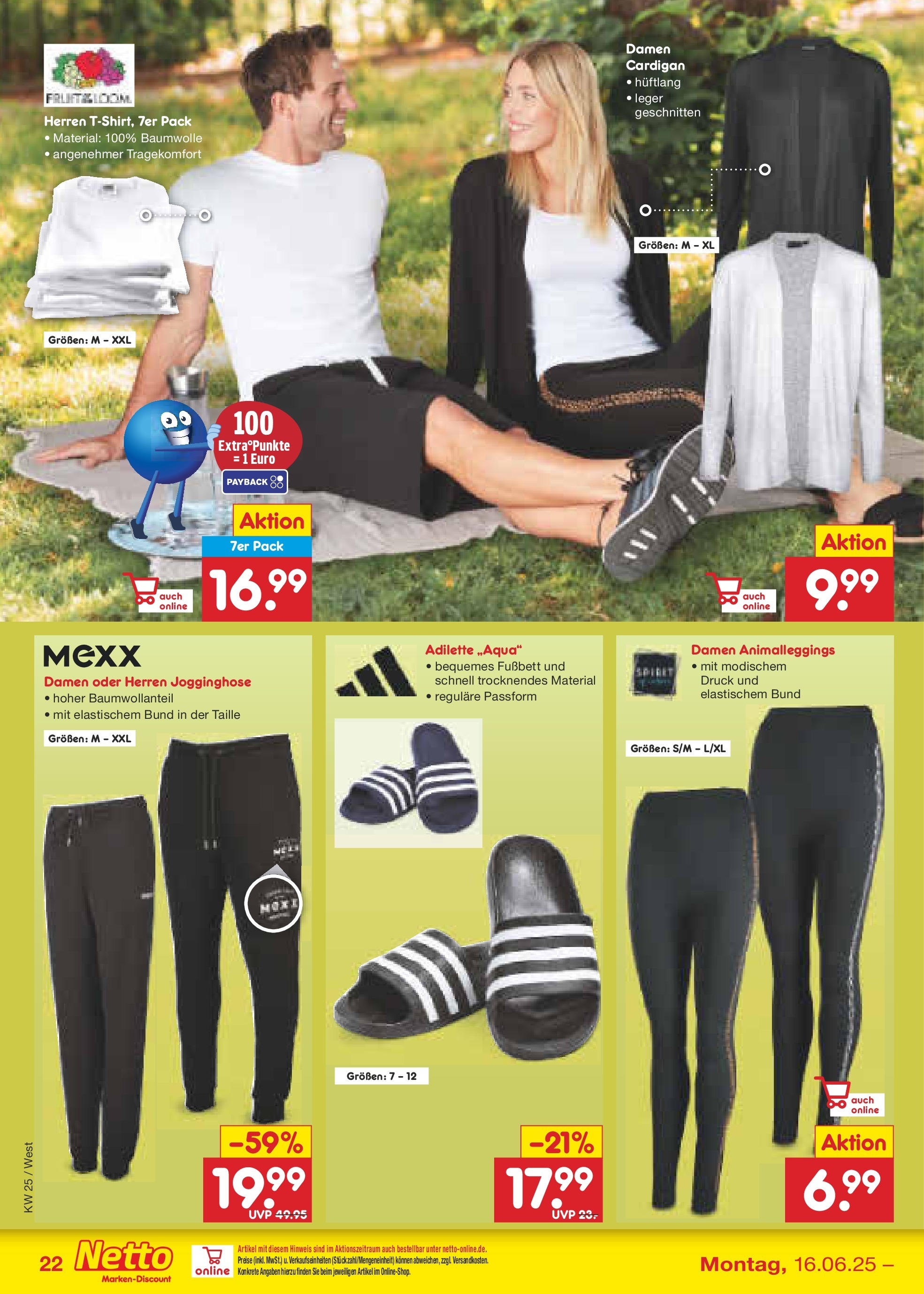 Netto Marken-Discount prospekt Köln (ab 15.06.2025) » Angebote | Seite: 32 | Produkte: Jogginghose, T-Shirt, Cardigan, Leggings Netto Marken-Discount prospekt Köln (ab 15.06.2025) » Angebote | Seite: 32 | Produkte: Jogginghose, T-Shirt, Cardigan, Leggings