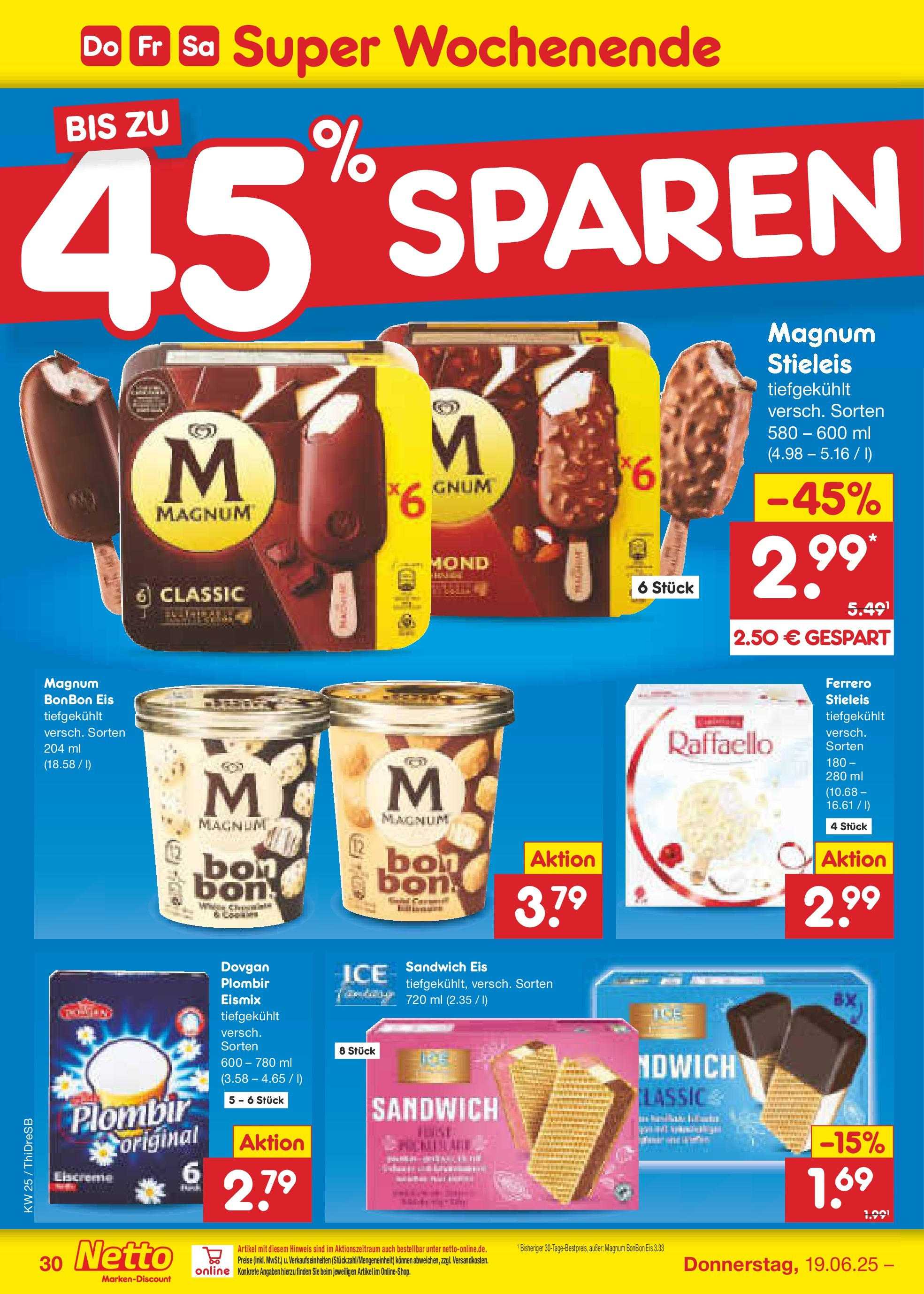 Netto Marken-Discount prospekt Dresden (ab 15.06.2025) » Angebote | Seite: 42 | Produkte: Raffaello, Eiscreme, Eis Netto Marken-Discount prospekt Dresden (ab 15.06.2025) » Angebote | Seite: 42 | Produkte: Raffaello, Eiscreme, Eis