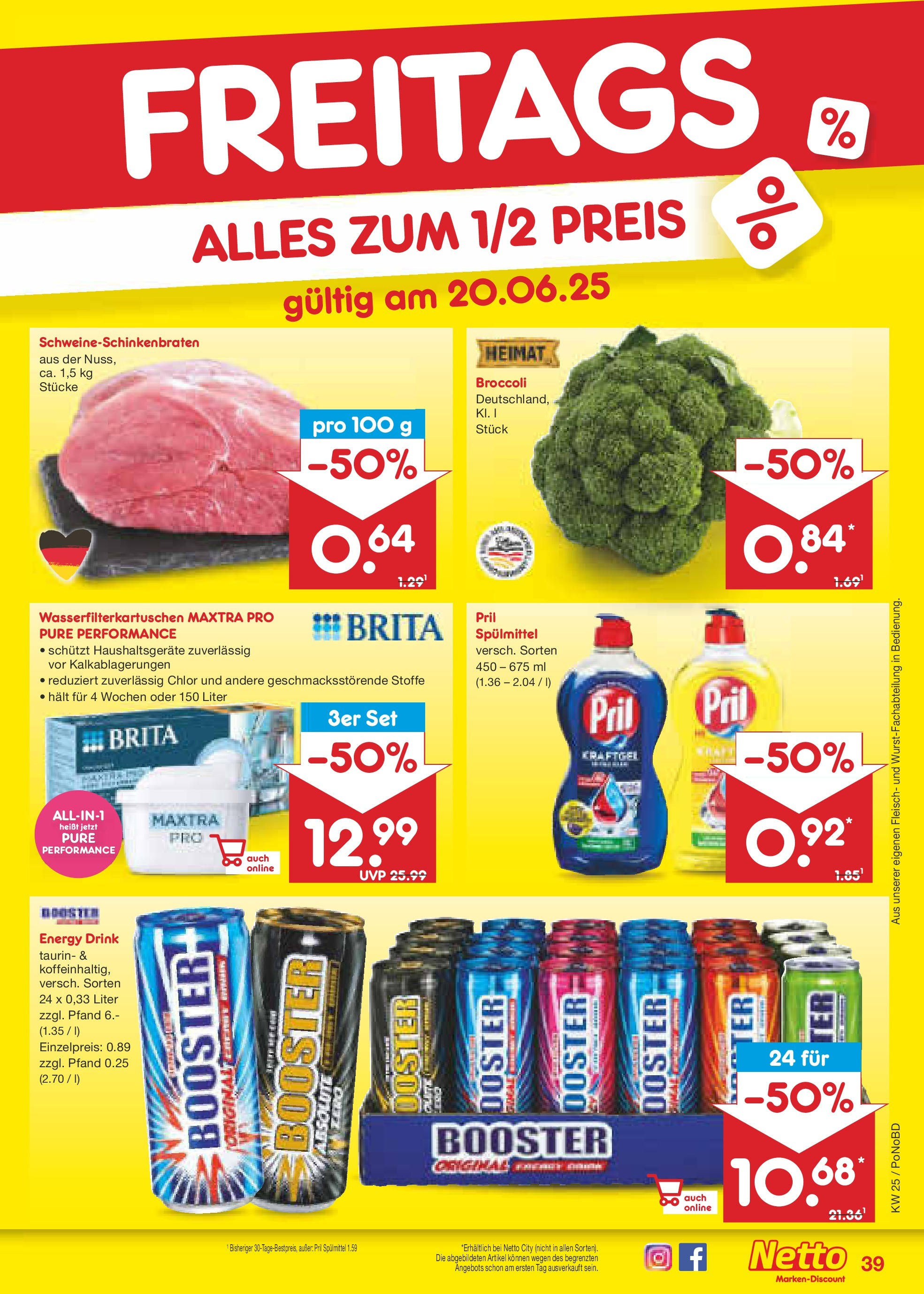 Netto Marken-Discount prospekt Selb (ab 15.06.2025) » Angebote | Seite: 57 | Produkte: Energy, Pril, Fleisch Netto Marken-Discount prospekt Selb (ab 15.06.2025) » Angebote | Seite: 57 | Produkte: Energy, Pril, Fleisch