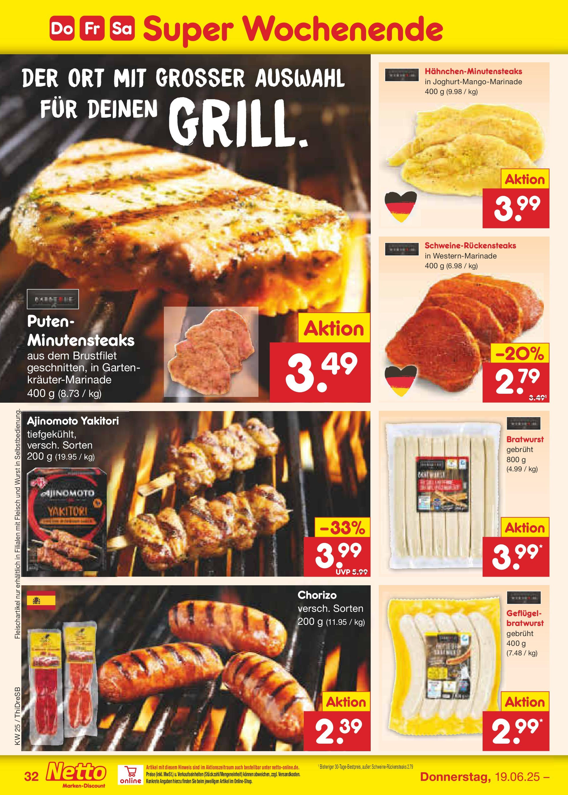 Netto Marken-Discount prospekt Dresden (ab 15.06.2025) » Angebote | Seite: 46 | Produkte: Bratwurst, Wurst, Fleisch Netto Marken-Discount prospekt Dresden (ab 15.06.2025) » Angebote | Seite: 46 | Produkte: Bratwurst, Wurst, Fleisch