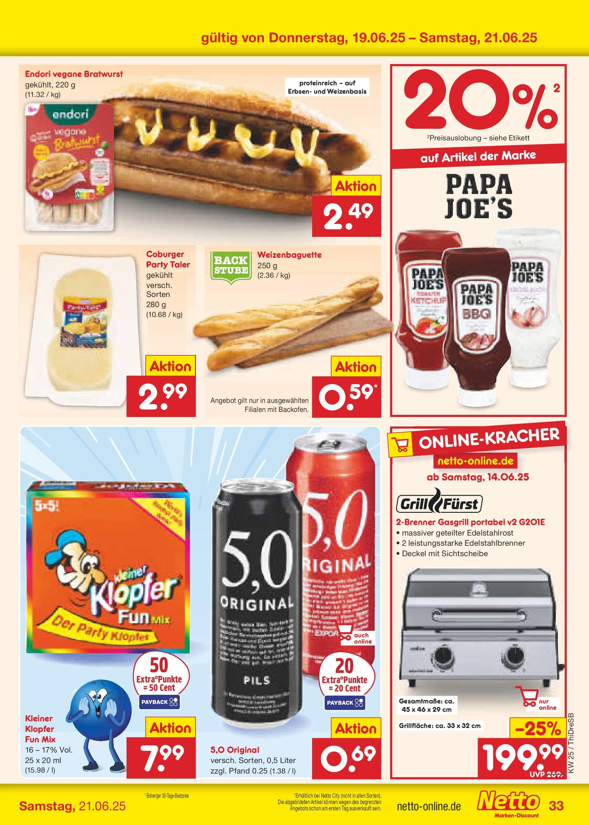 Netto Marken-Discount prospekt Dresden (ab 15.06.2025) » Angebote | Seite: 47 | Produkte: Pils, Bratwurst, Baguette, Ketchup Netto Marken-Discount prospekt Dresden (ab 15.06.2025) » Angebote | Seite: 47 | Produkte: Pils, Bratwurst, Baguette, Ketchup