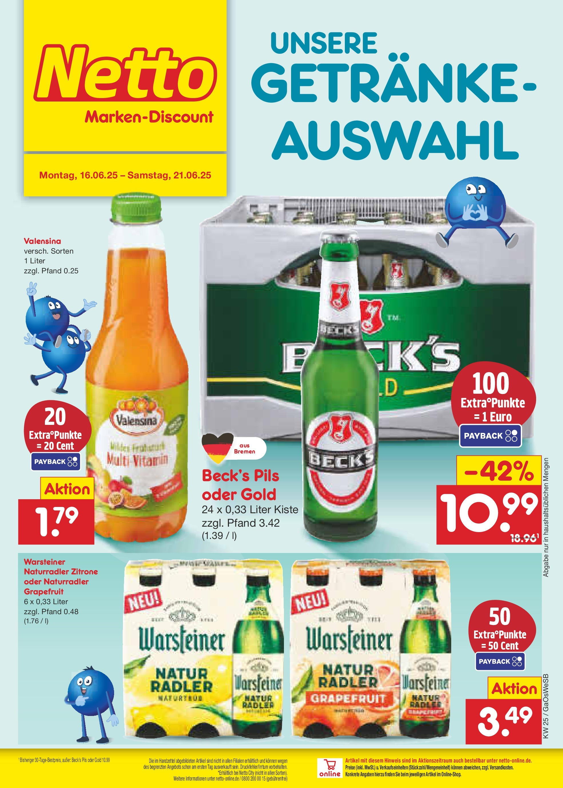 Netto Marken-Discount prospekt Bremen-Lesum (ab 15.06.2025) » Angebote | Seite: 59 | Produkte: Pils, Valensina, Grapefruit, Zitrone Netto Marken-Discount prospekt Bremen-Lesum (ab 15.06.2025) » Angebote | Seite: 59 | Produkte: Pils, Valensina, Grapefruit, Zitrone