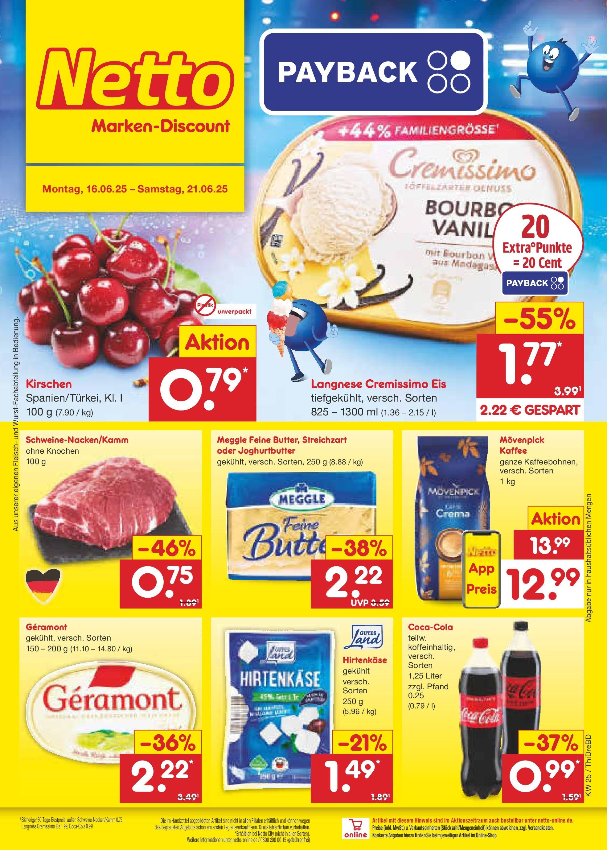 Netto Marken-Discount prospekt Dresden-Seidnitz (ab 15.06.2025) » Angebote | Seite: 1 | Produkte: Geramont, Langnese, Feta, Fleisch Netto Marken-Discount prospekt Dresden-Seidnitz (ab 15.06.2025) » Angebote | Seite: 1 | Produkte: Geramont, Langnese, Feta, Fleisch