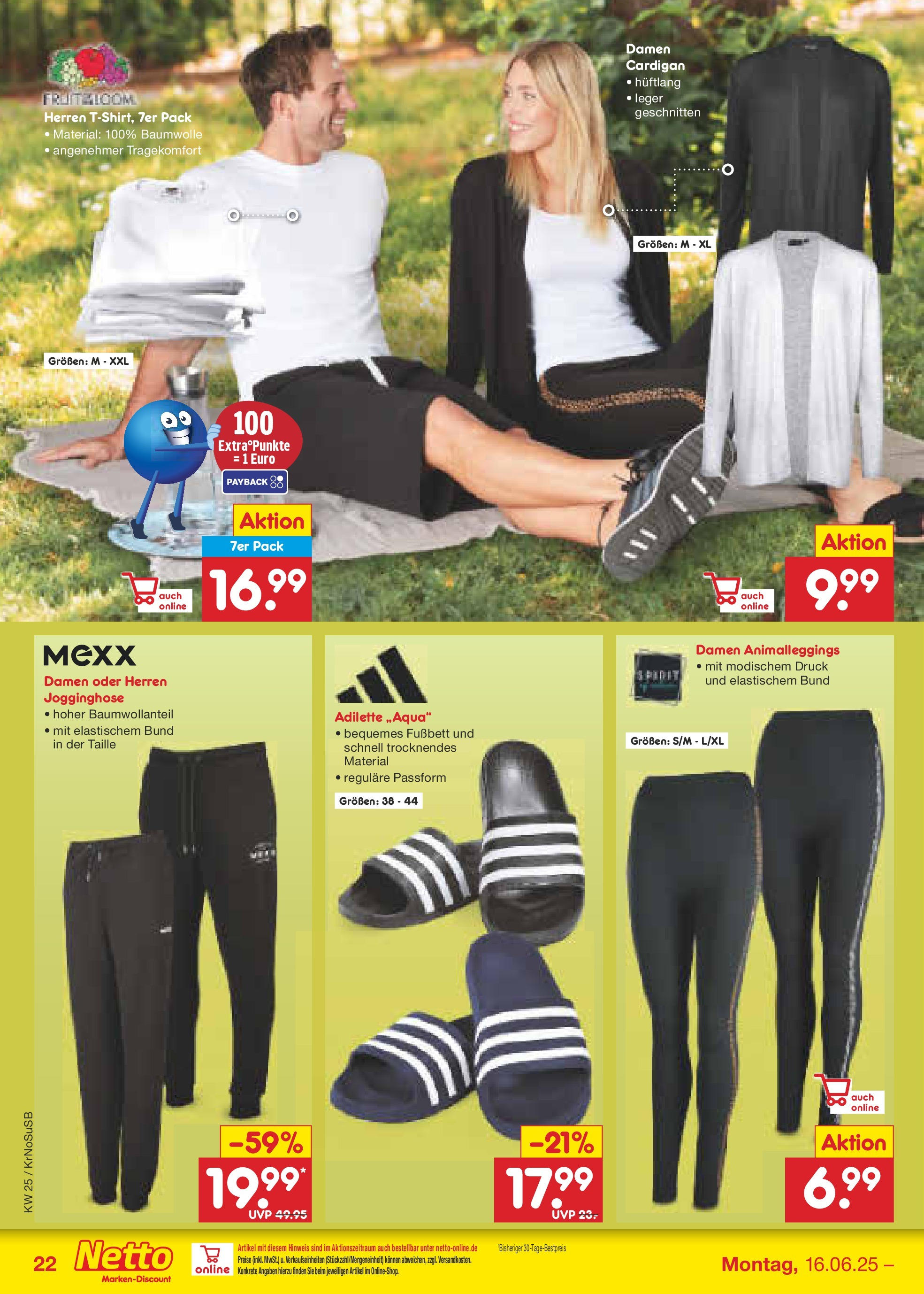 Netto Marken-Discount prospekt Jüchen (ab 15.06.2025) » Angebote | Seite: 32 | Produkte: Jogginghose, T-Shirt, Cardigan, Leggings Netto Marken-Discount prospekt Jüchen (ab 15.06.2025) » Angebote | Seite: 32 | Produkte: Jogginghose, T-Shirt, Cardigan, Leggings