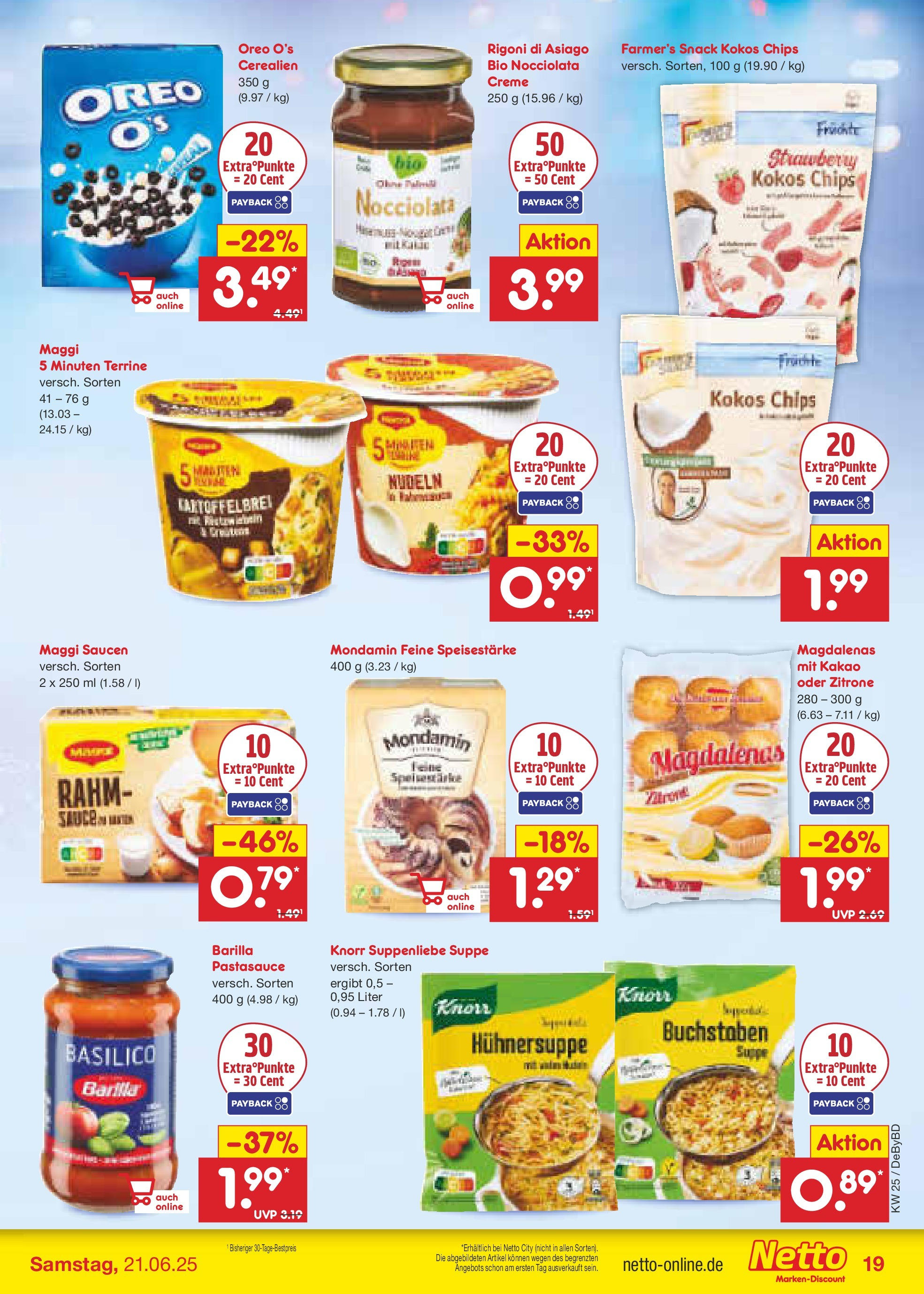Netto Marken-Discount prospekt Buttenwiesen (ab 15.06.2025) » Angebote | Seite: 25 | Produkte: Barilla, Knorr, Creme, Zitrone Netto Marken-Discount prospekt Buttenwiesen (ab 15.06.2025) » Angebote | Seite: 25 | Produkte: Barilla, Knorr, Creme, Zitrone