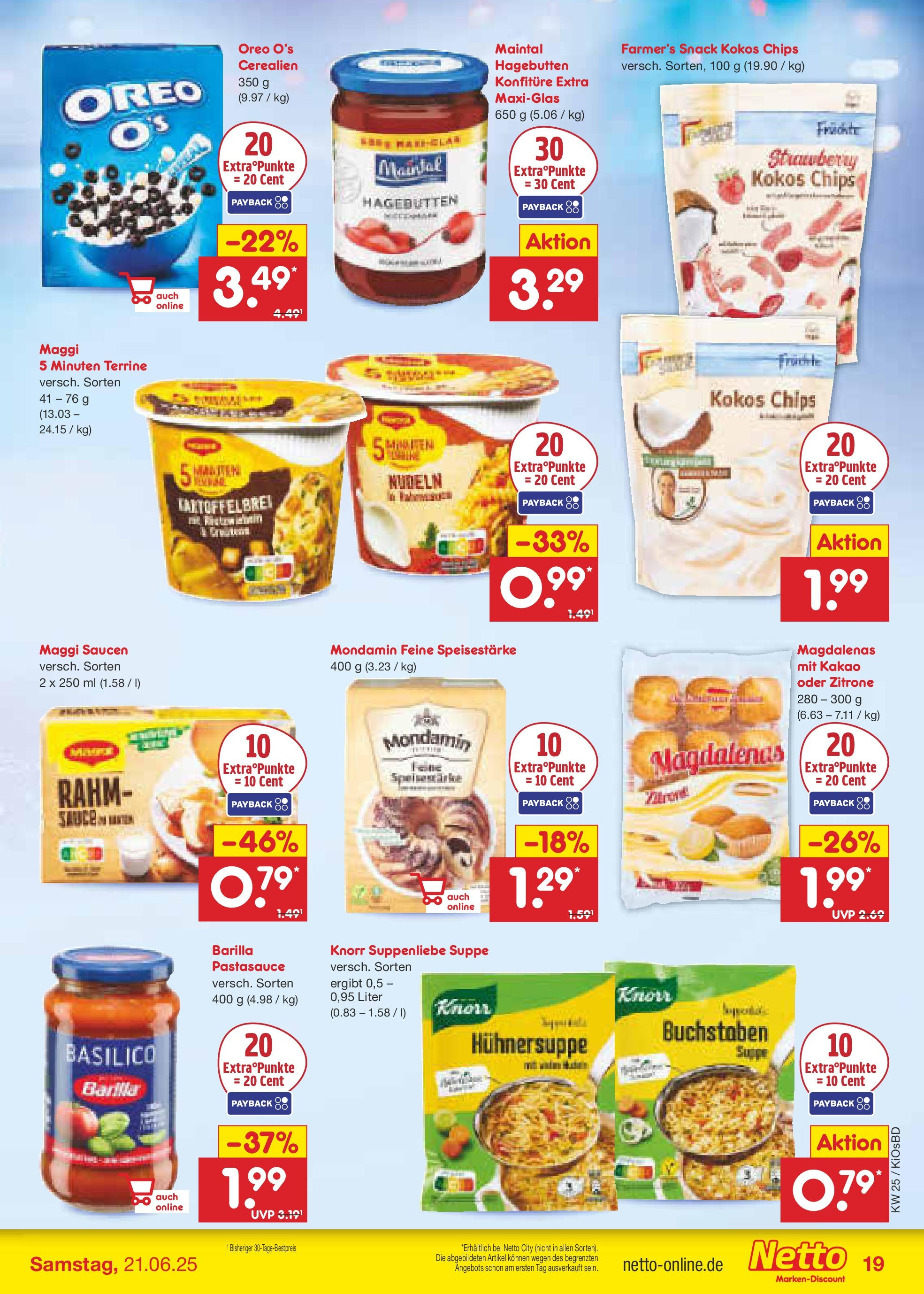Netto Marken-Discount prospekt Mistelbach	 (ab 15.06.2025) » Angebote | Seite: 25 | Produkte: Maggi, Zitrone, Chips, Maggi 5 minuten terrine