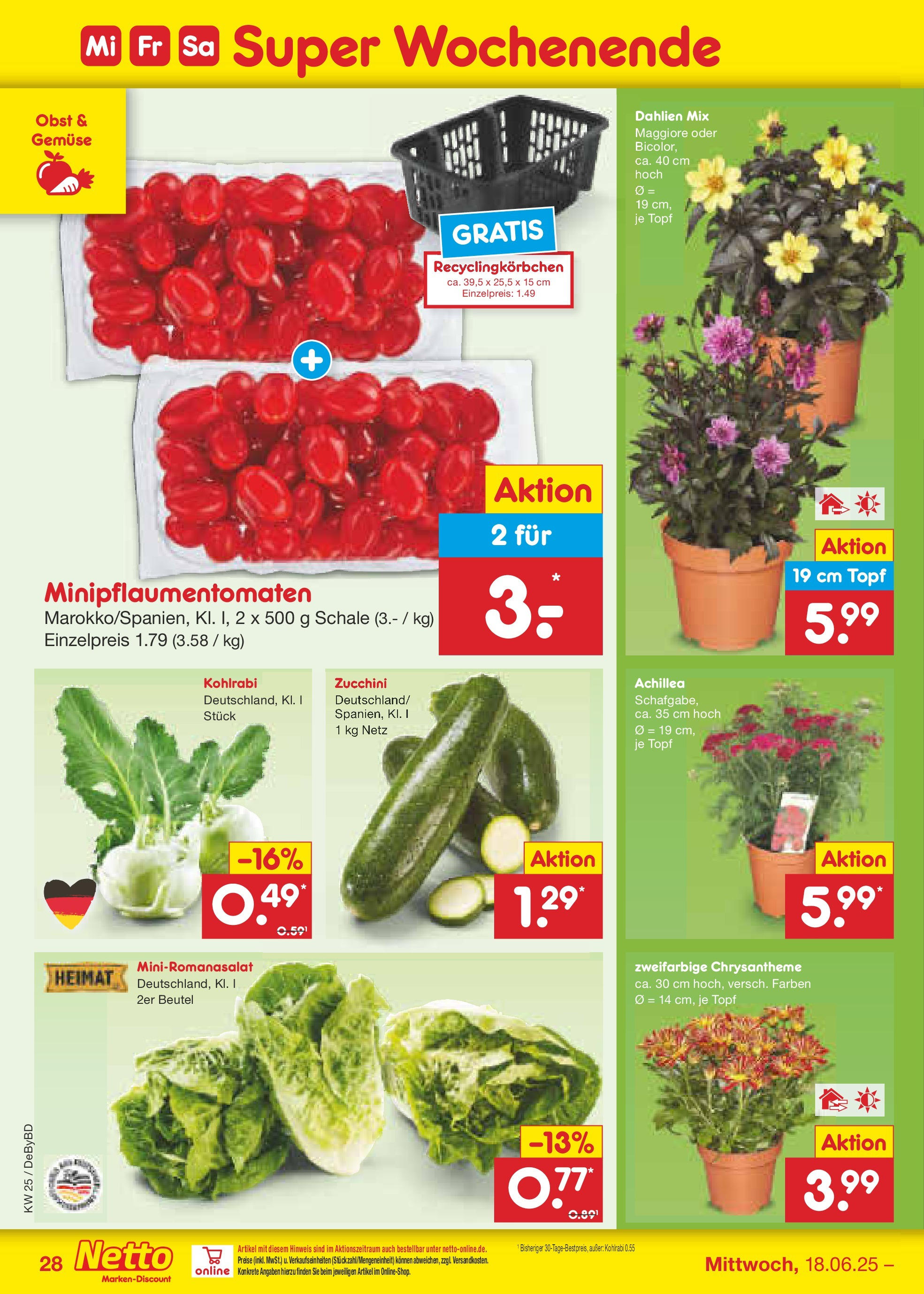 Netto Marken-Discount prospekt Buttenwiesen (ab 15.06.2025) » Angebote | Seite: 40 | Produkte: Kohlrabi, Gemüse, Obst, Zucchini Netto Marken-Discount prospekt Buttenwiesen (ab 15.06.2025) » Angebote | Seite: 40 | Produkte: Kohlrabi, Gemüse, Obst, Zucchini