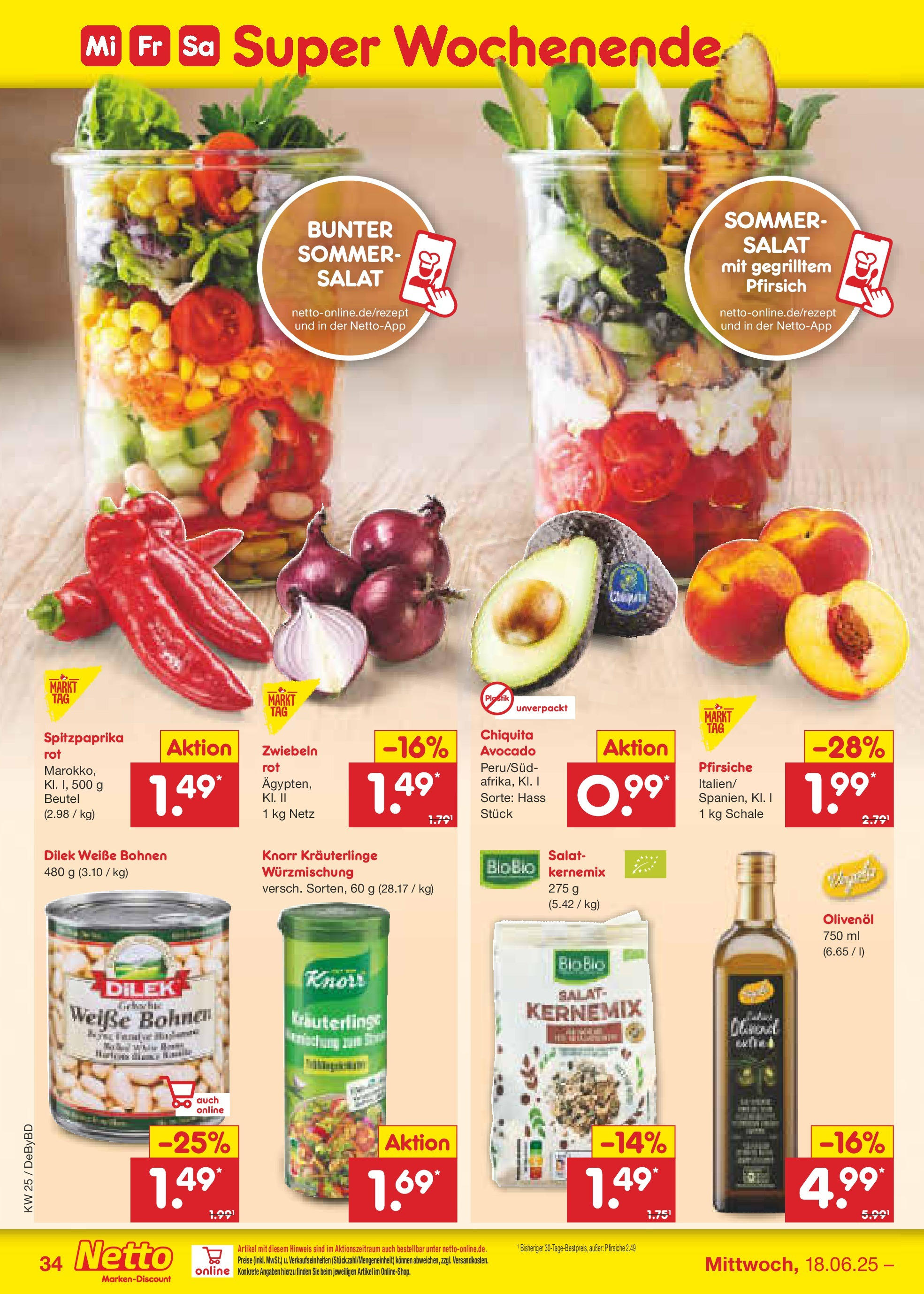 Netto Marken-Discount prospekt Buttenwiesen (ab 15.06.2025) » Angebote | Seite: 48 | Produkte: Olivenol, Knorr, Avocado, Pfirsich Netto Marken-Discount prospekt Buttenwiesen (ab 15.06.2025) » Angebote | Seite: 48 | Produkte: Olivenol, Knorr, Avocado, Pfirsich