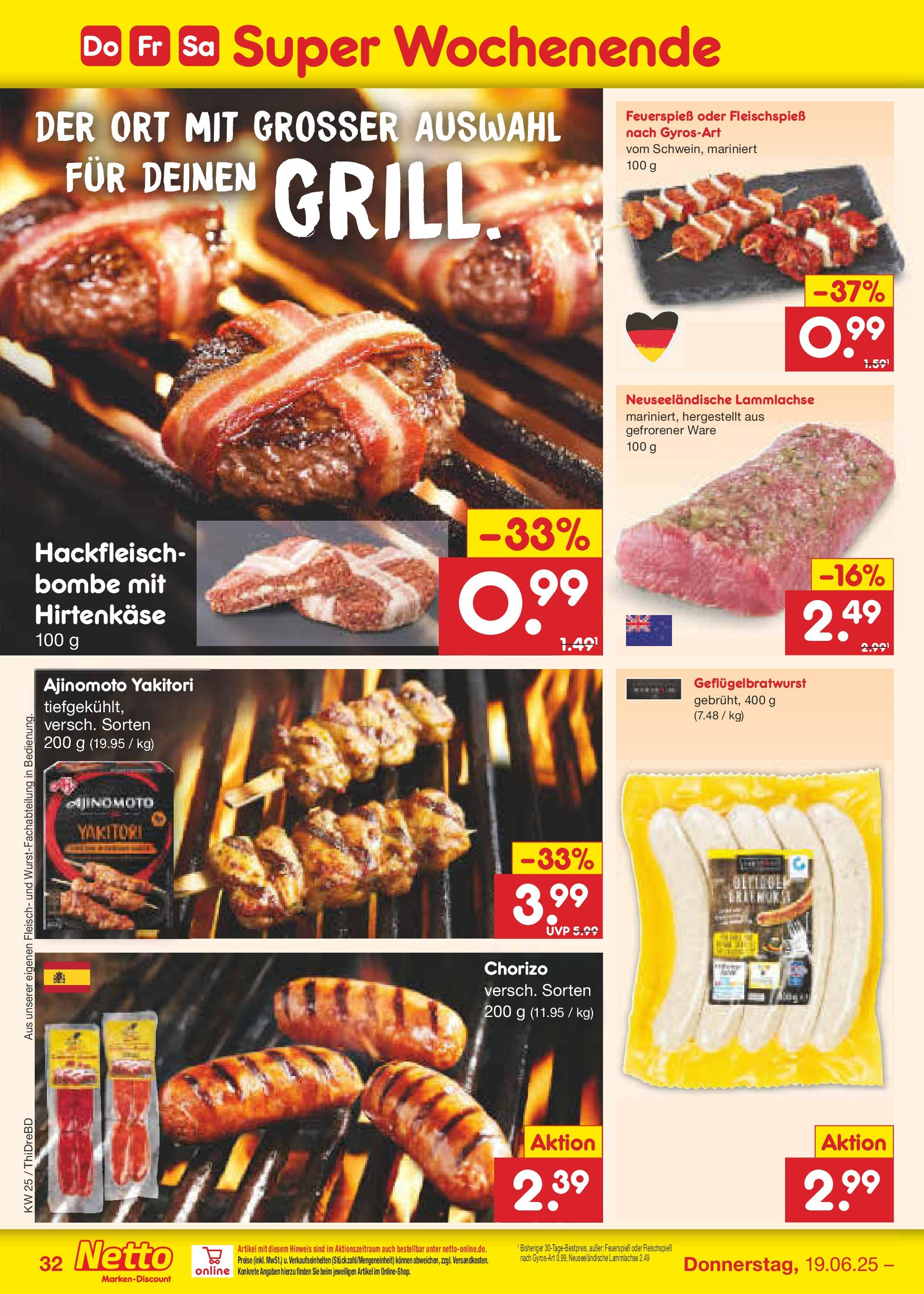 Netto Marken-Discount prospekt Dresden-Seidnitz (ab 15.06.2025) » Angebote | Seite: 46 | Produkte: Grill, Fleisch, Hackfleisch Netto Marken-Discount prospekt Dresden-Seidnitz (ab 15.06.2025) » Angebote | Seite: 46 | Produkte: Grill, Fleisch, Hackfleisch