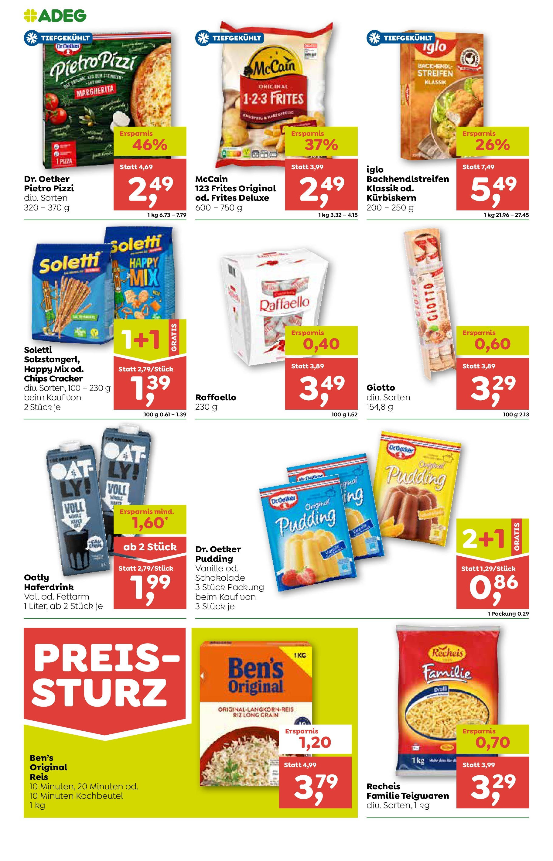 ADEG Wolfurt, Feldkirch, Nenzing von 18.06.2025 - Aktuelle Angebote | Seite: 8 | Produkte: Chips, Schokolade, Pizza, Reis