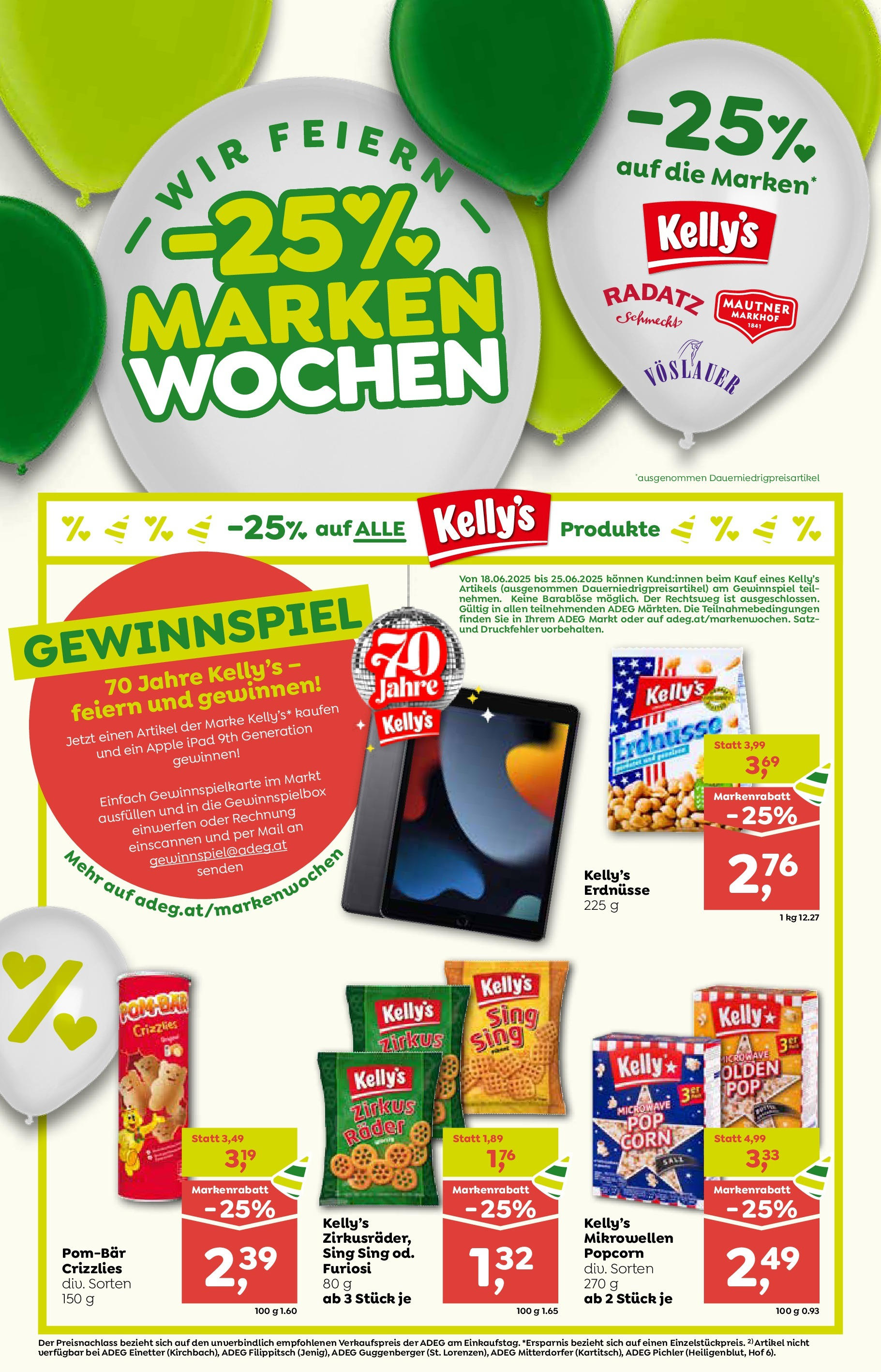 ADEG Hollersbach, Hohenberg, St. Magdalena von 18.06.2025 - Aktuelle Angebote | Seite: 2 | Produkte: Папионка, Apple, Ipad