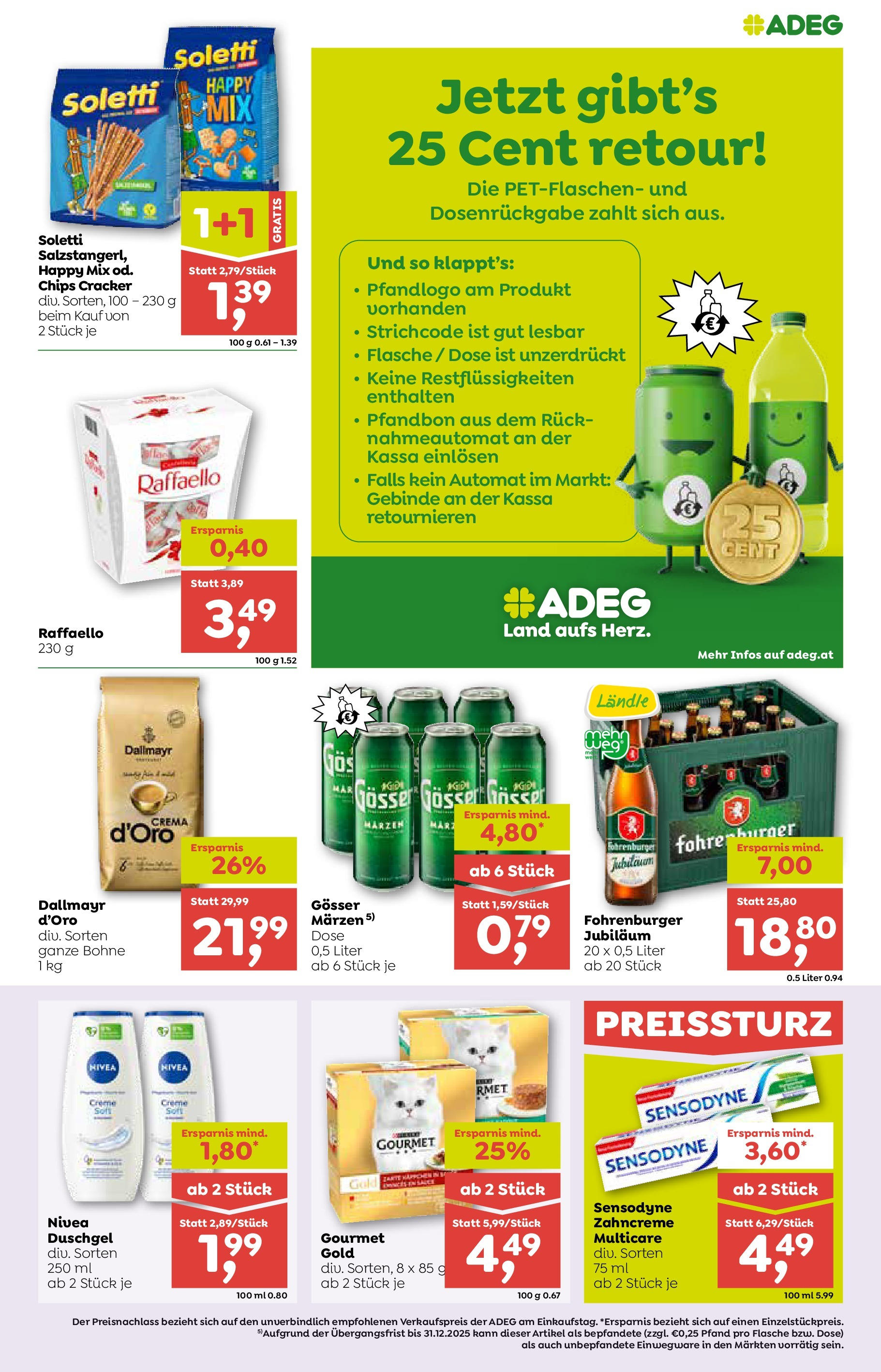 ADEG Sonntag, Laterns, Schoppernau von 18.06.2025 - Aktuelle Angebote | Seite: 7 | Produkte: Chips, Creme, Duschgel