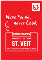 KiK KiK: Neueröffnung St. Veit - bis 10.06.2025