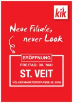 KiK KiK: Neueröffnung St. Veit - bis 10.06.2025