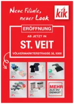 KiK KiK: Neueröffnung St. Veit - bis 14.06.2025