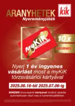 KiK: KiK újság érvényessége 2025.07.06-ig - 2025.07.06 napig