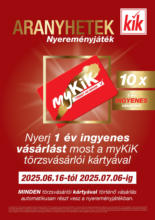 KiK újság érvényessége 2025.07.06-ig