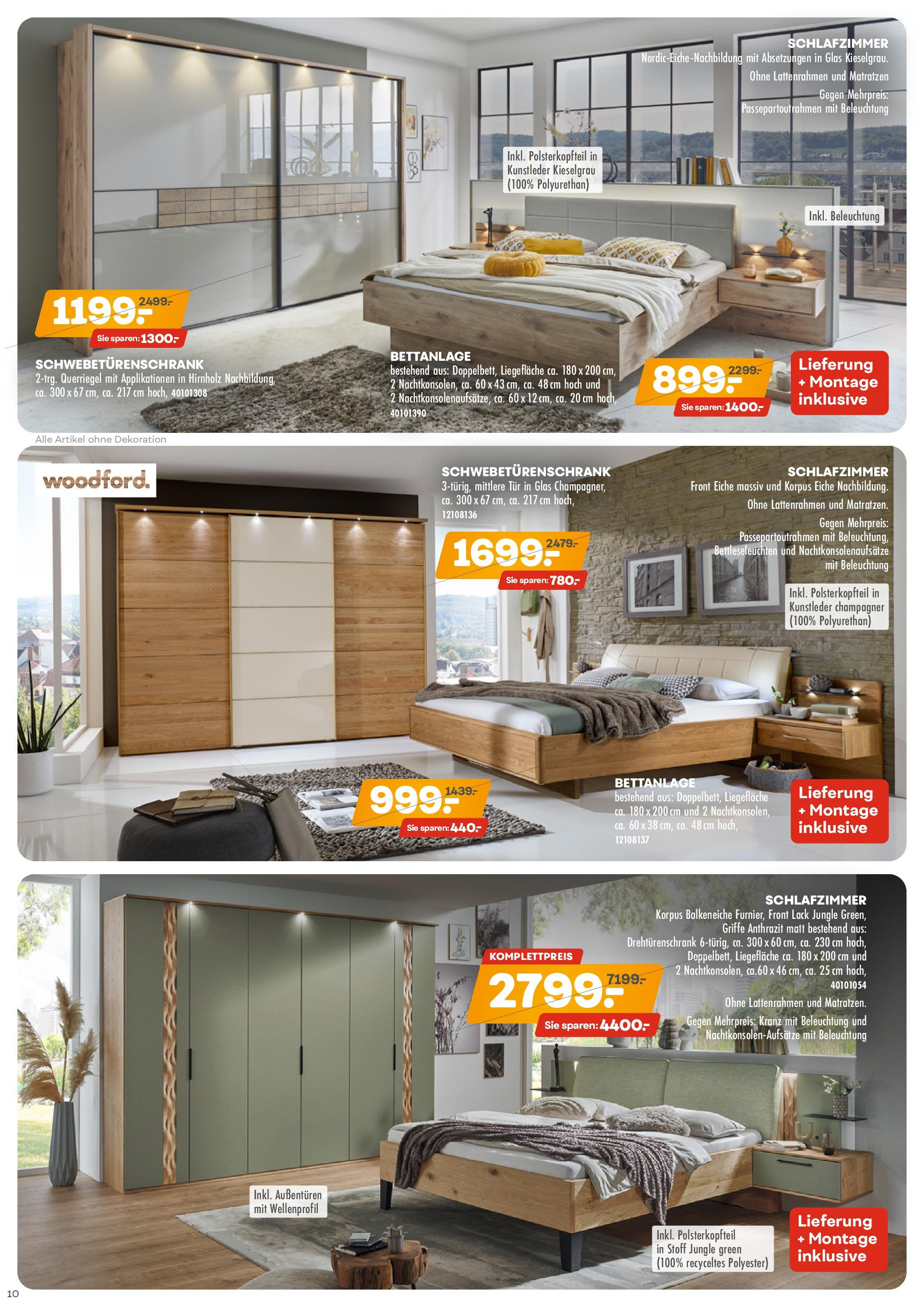 Möbel Kraft - Wohntrends Sommer (ab 03.06.2025) zum Blättern | Seite: 10 | Produkte: Schwebetürenschrank, Drehtürenschrank, Tür